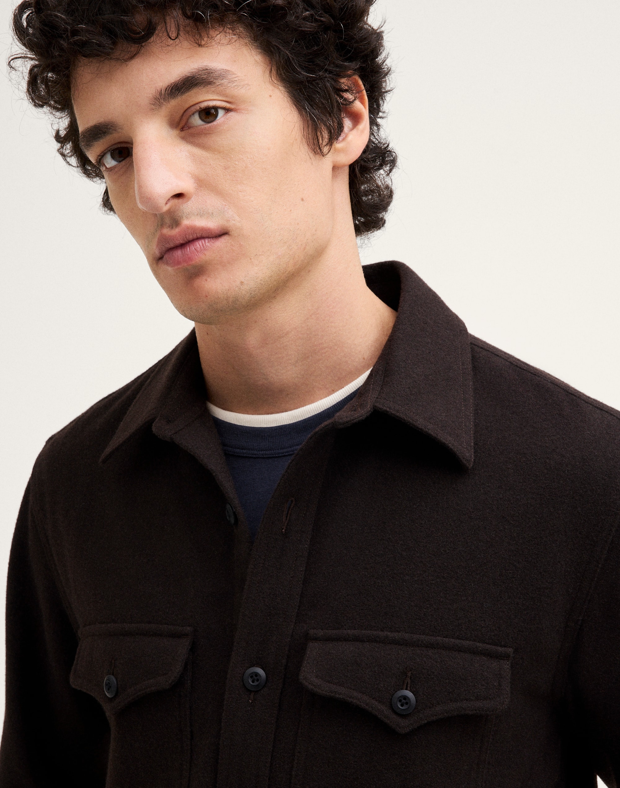 Overshirt in Wool Blend