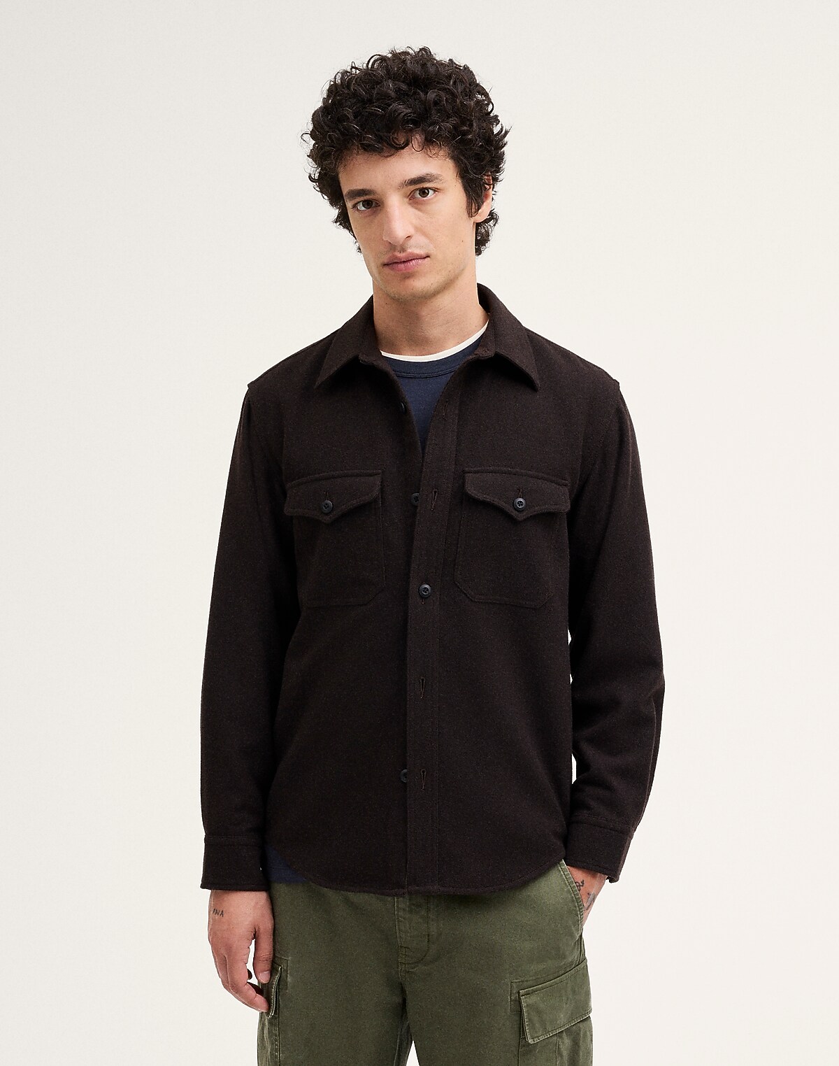 Overshirt in Wool Blend