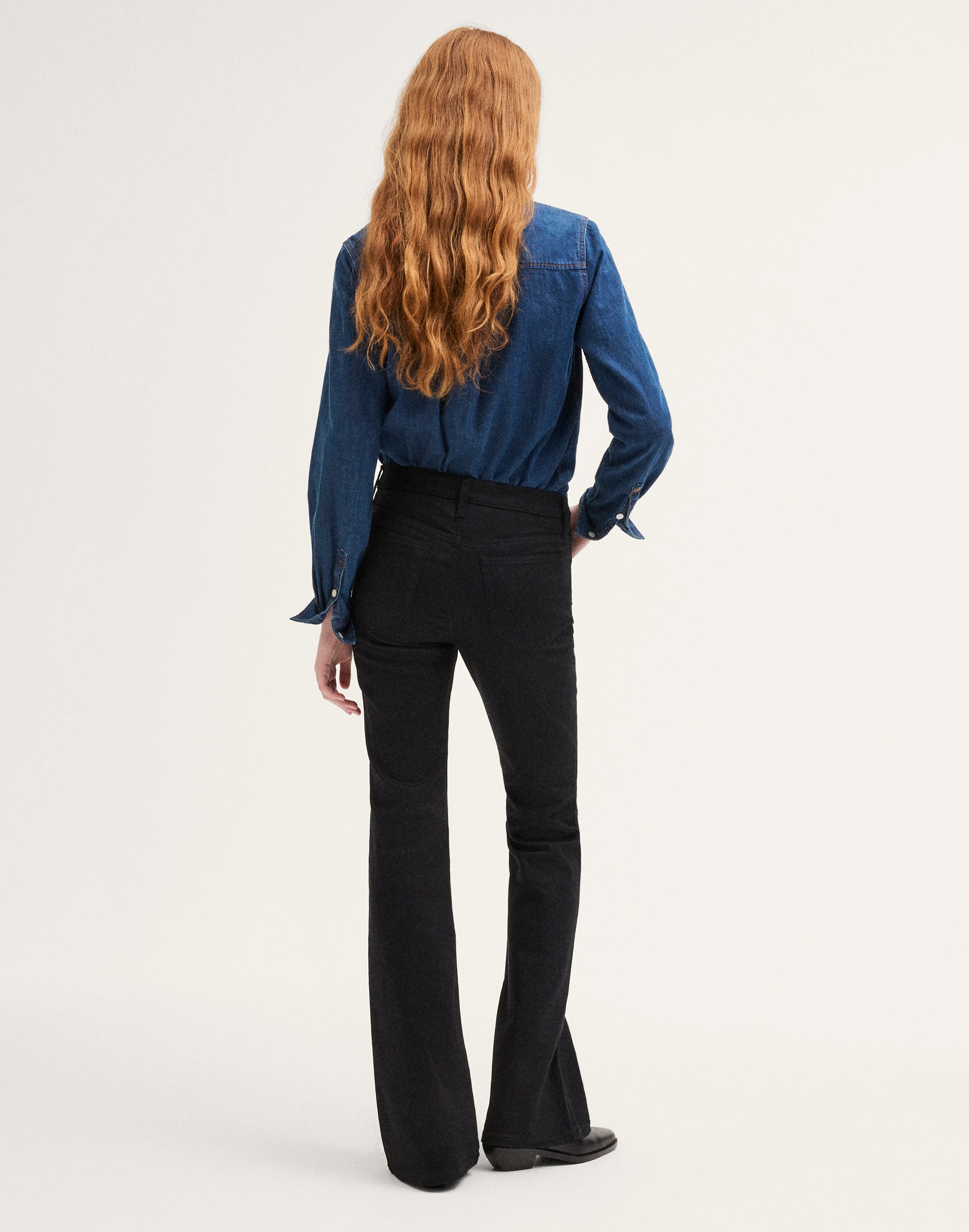 The Flare Jean in Super Stretch Denim