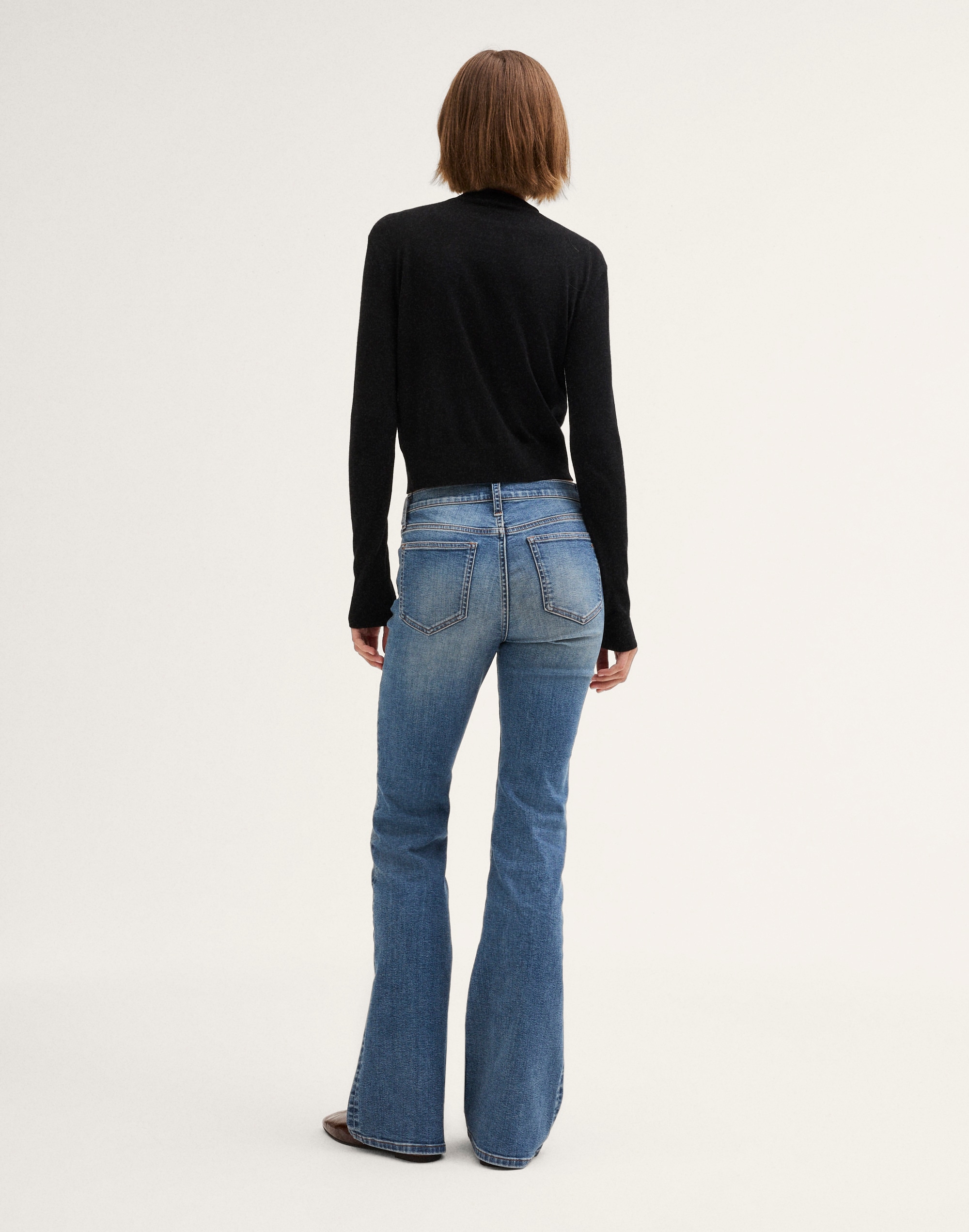 The Flare Jean in Super Stretch Denim