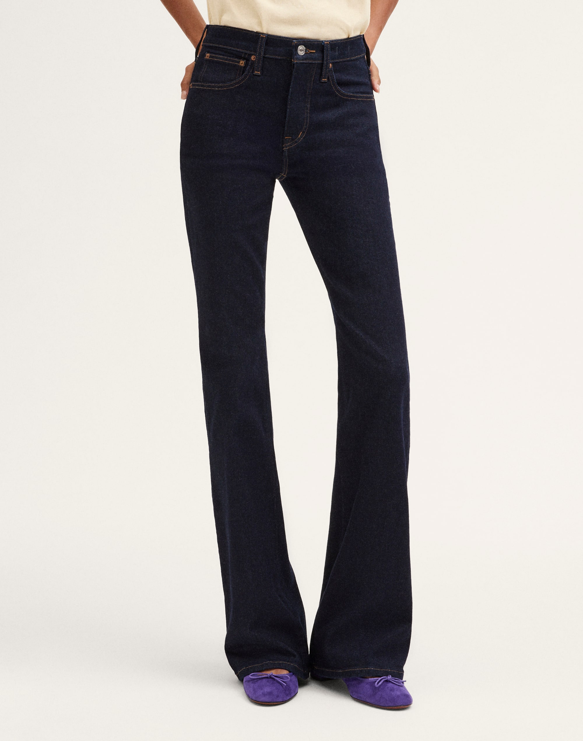 The Flare Jean in Super Stretch Denim
