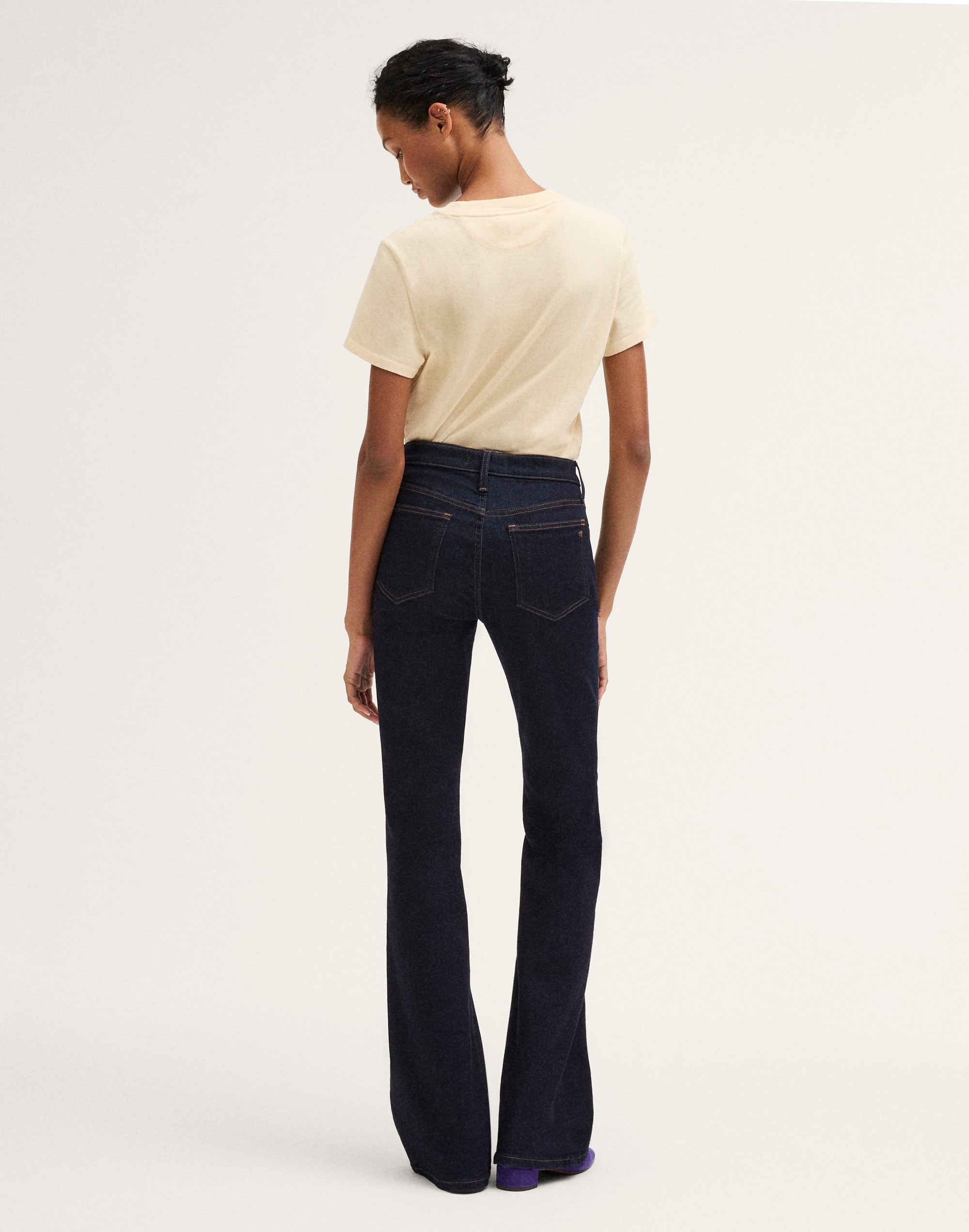 The Flare Jean in Super Stretch Denim