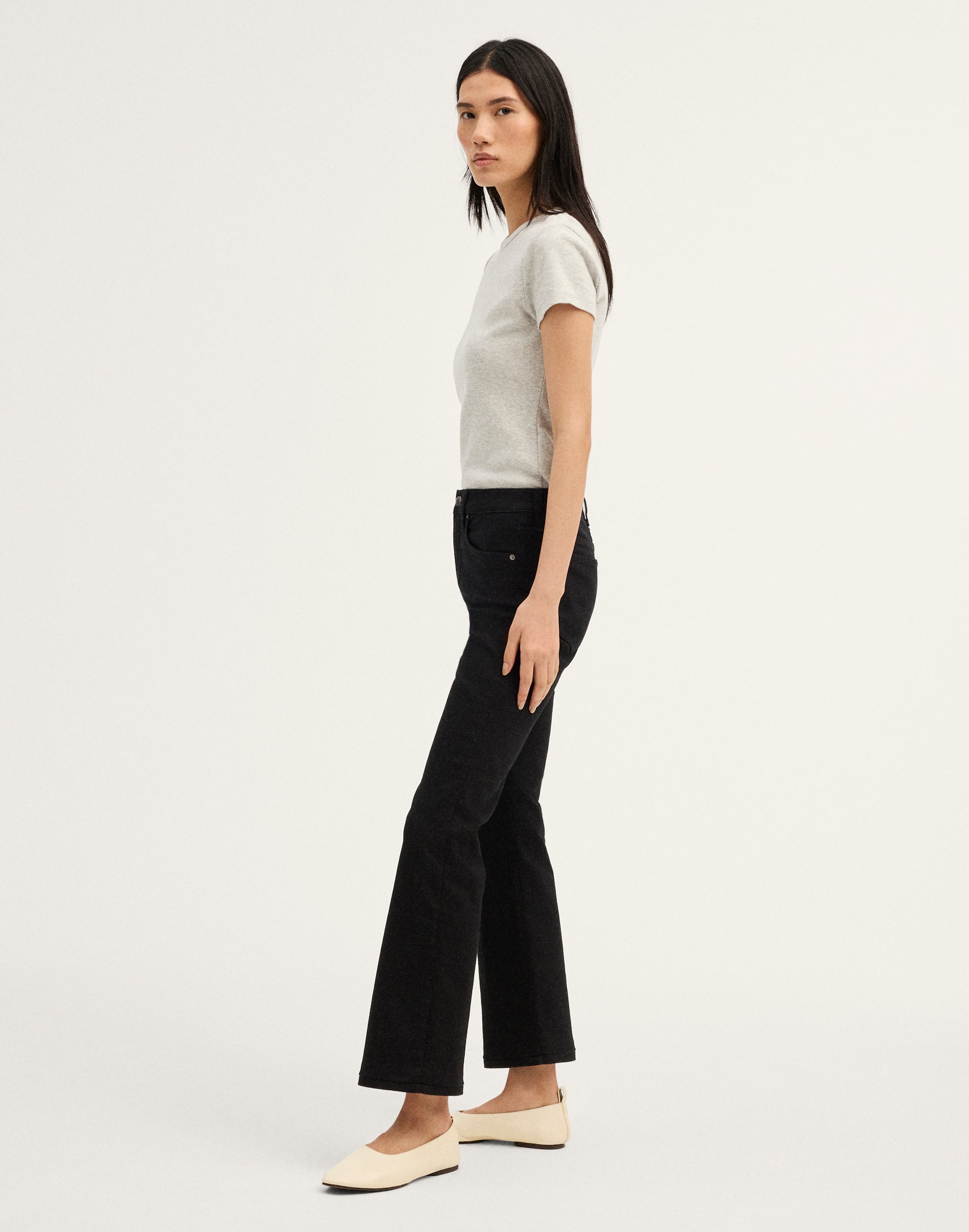 The Tall Flare Crop Jean in Super Stretch Denim