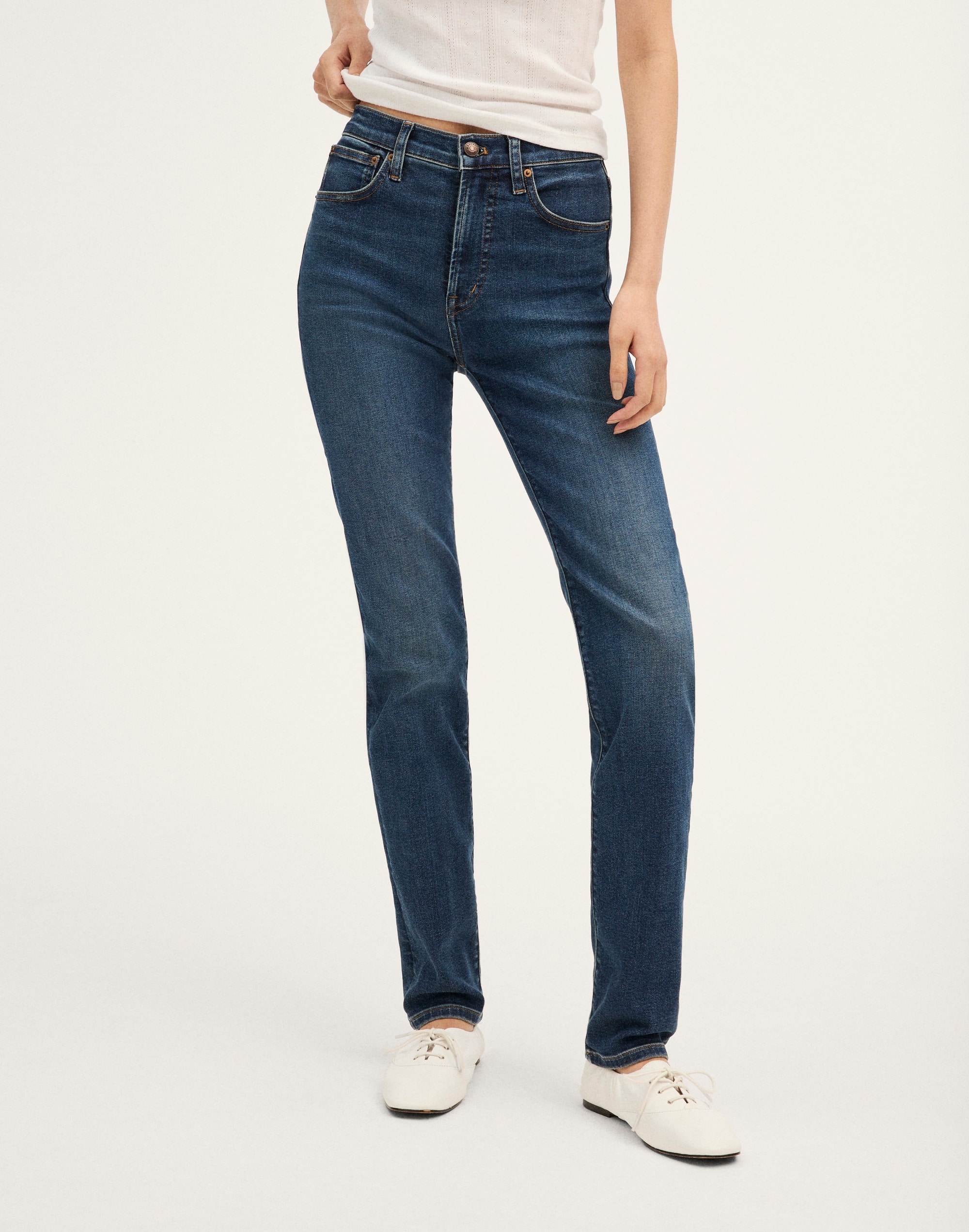 The Pencil Jean in Super Stretch Denim