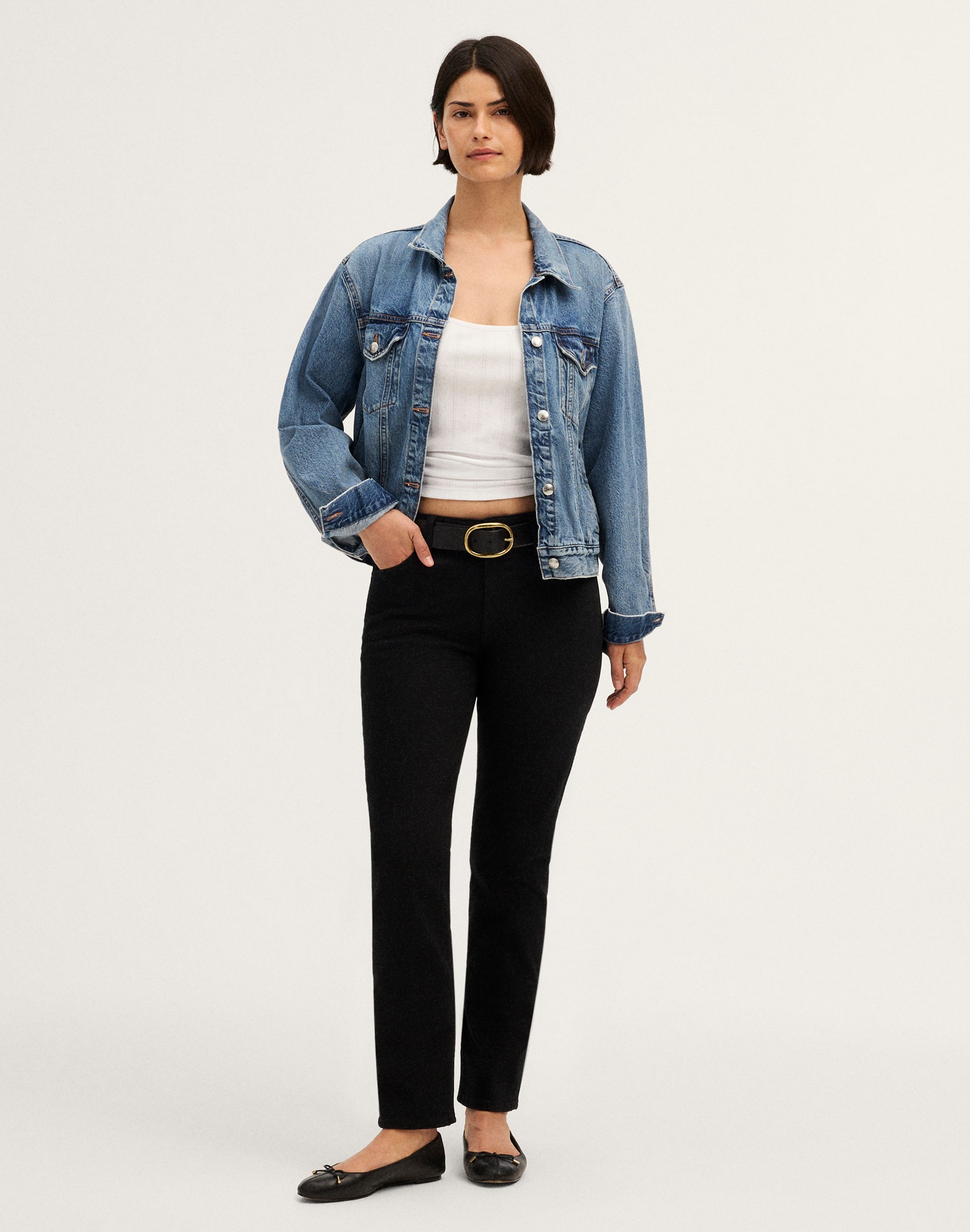 The Curvy Longline Straight Jean