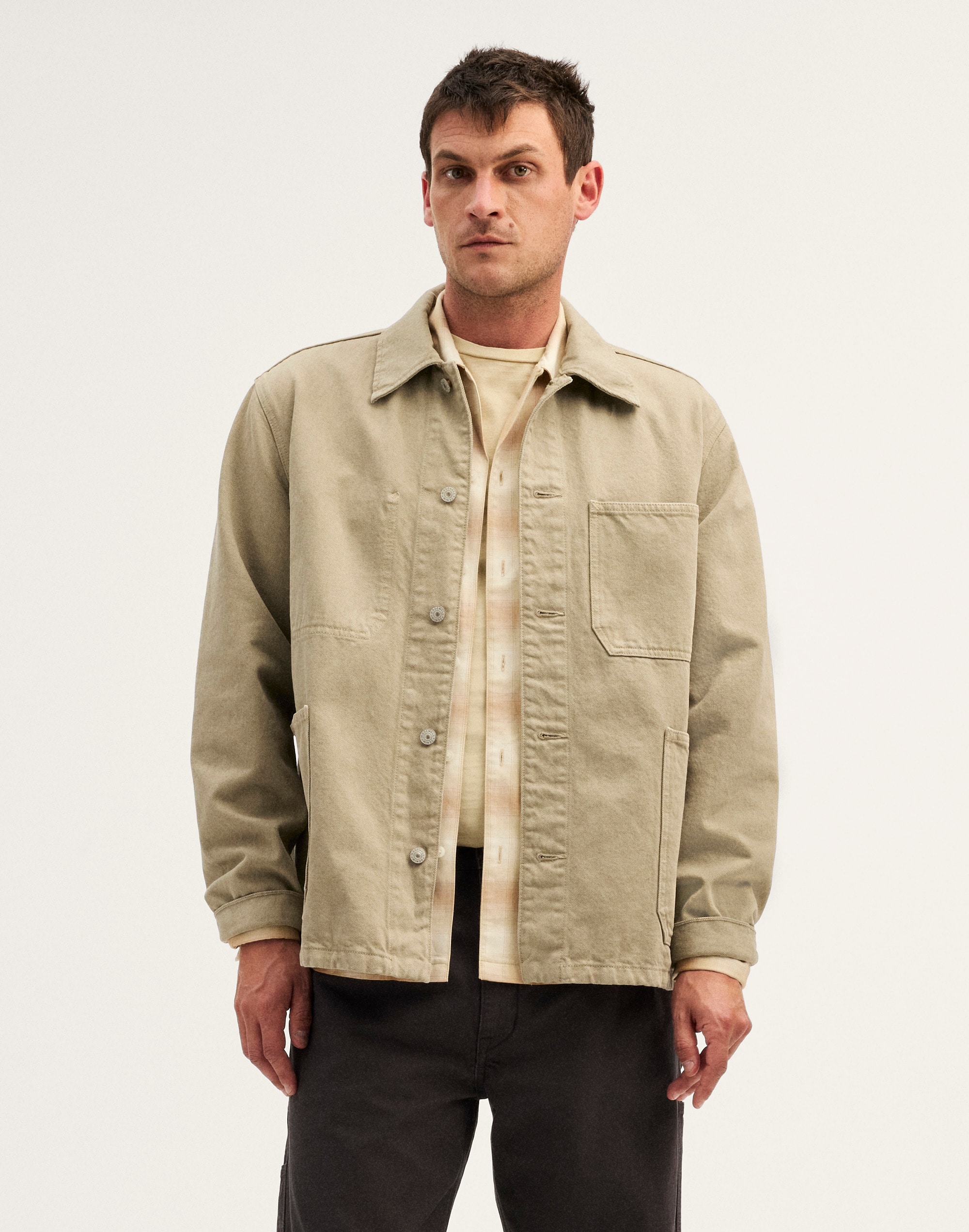 Garment-Dyed Chore Jacket in Denim | Madewell