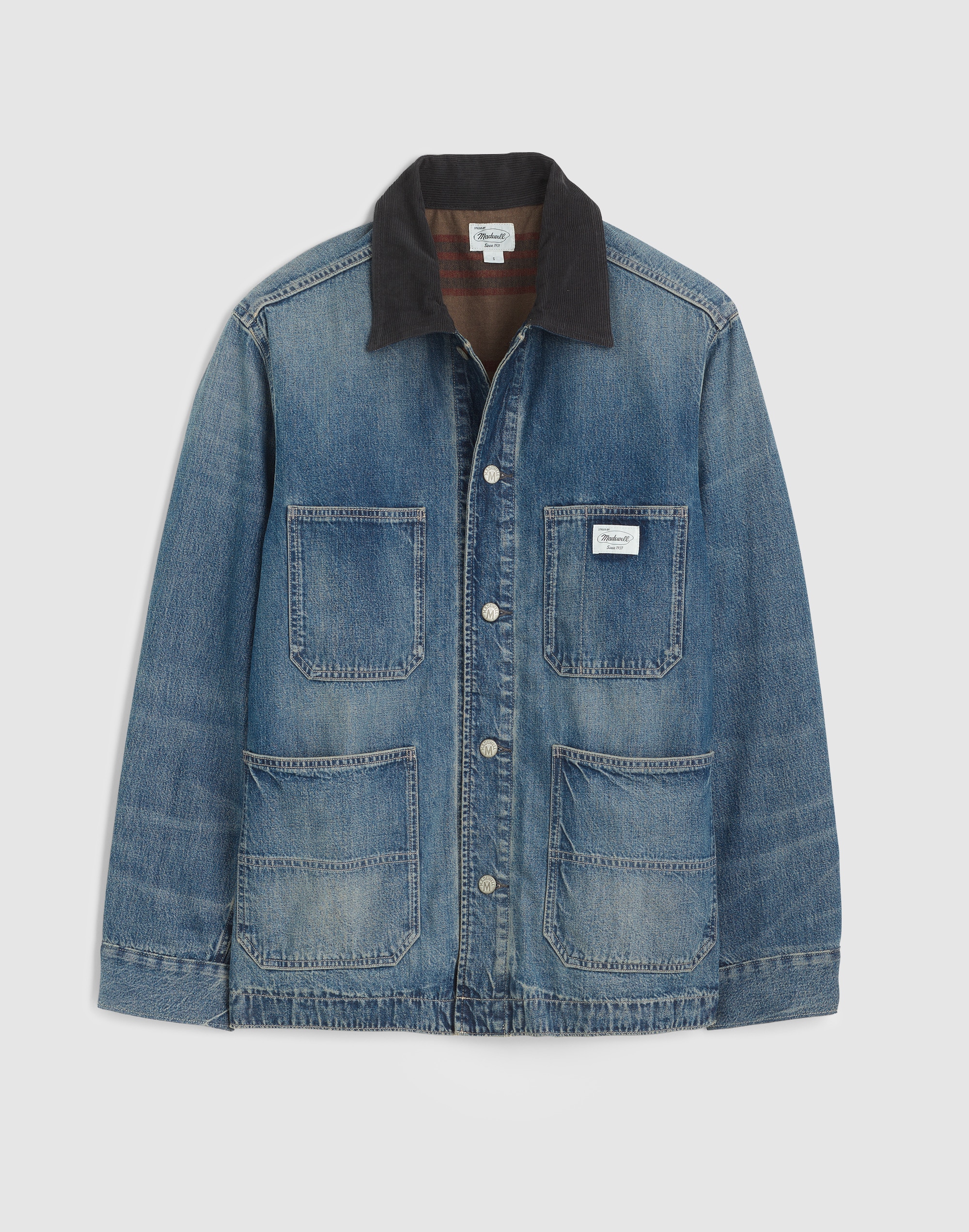 The Reissue Cord-Collar Denim Chore Jacket | Madewell