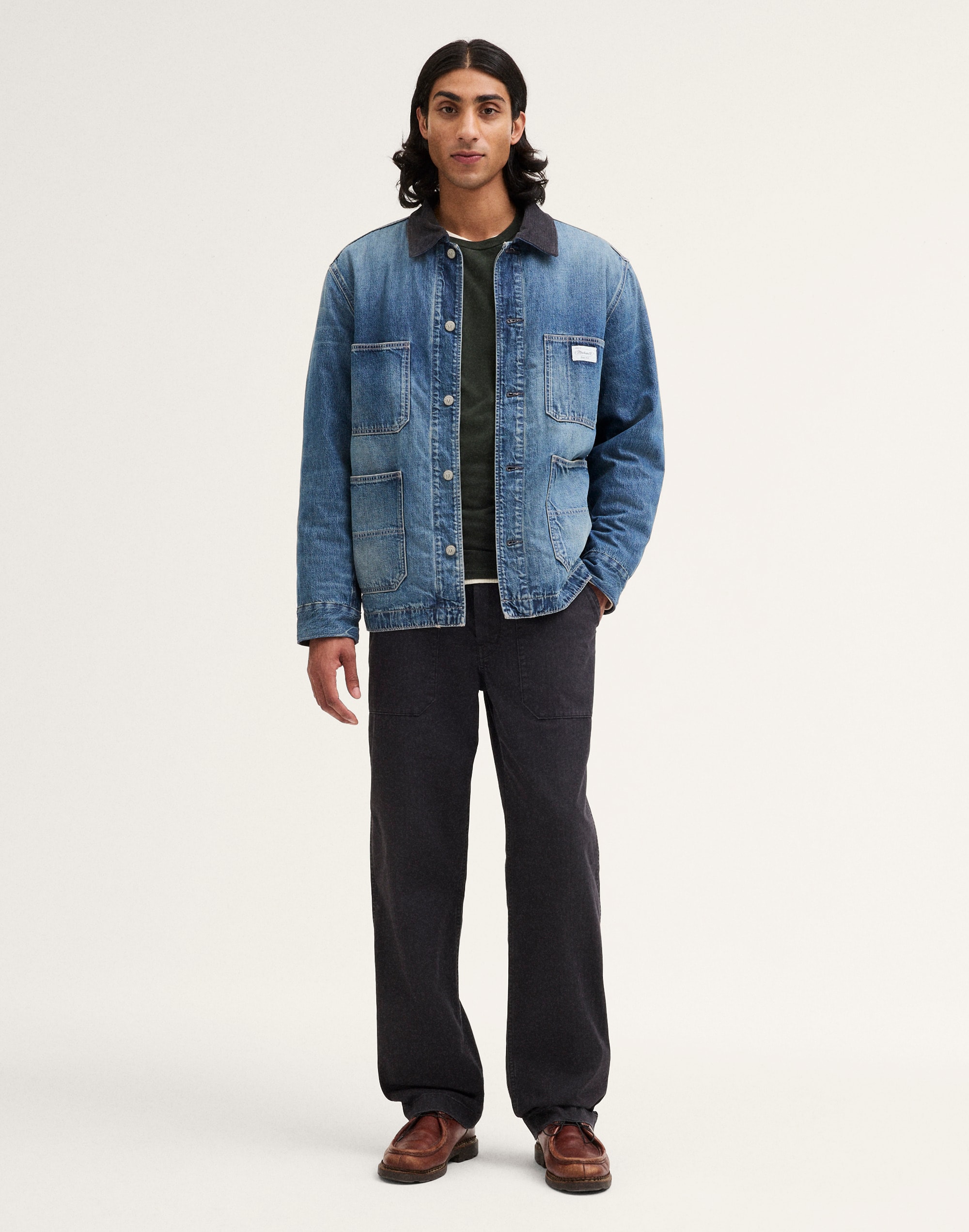 The Reissue Cord-Collar Denim Chore Jacket
