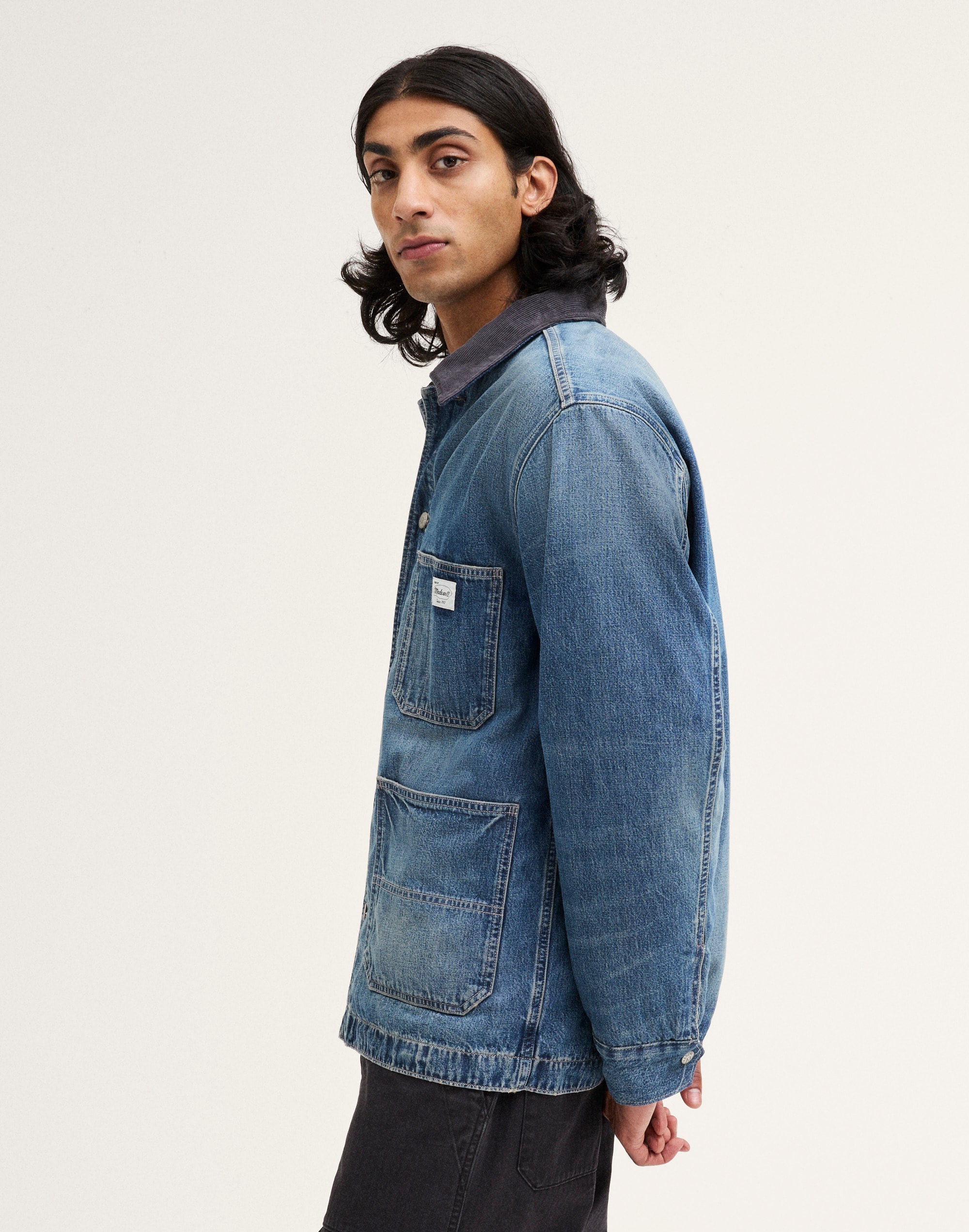 The Reissue Cord-Collar Denim Chore Jacket