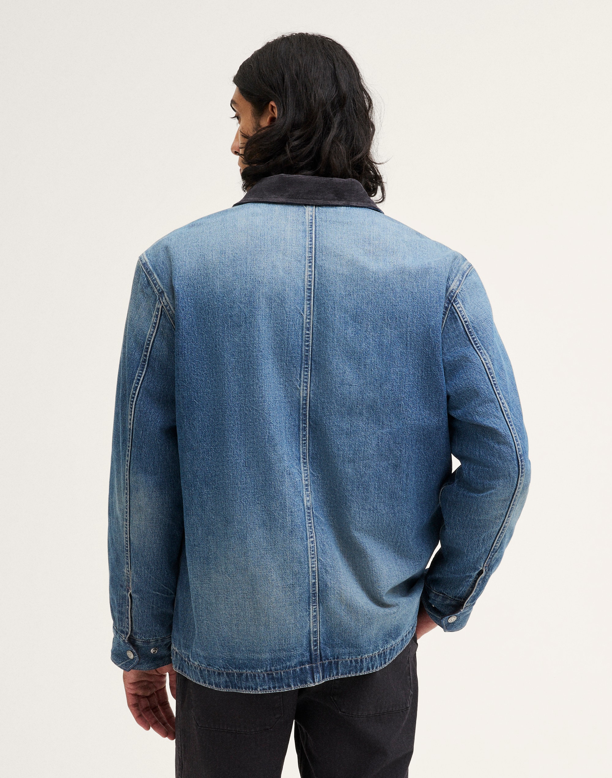 The Reissue Cord-Collar Denim Chore Jacket