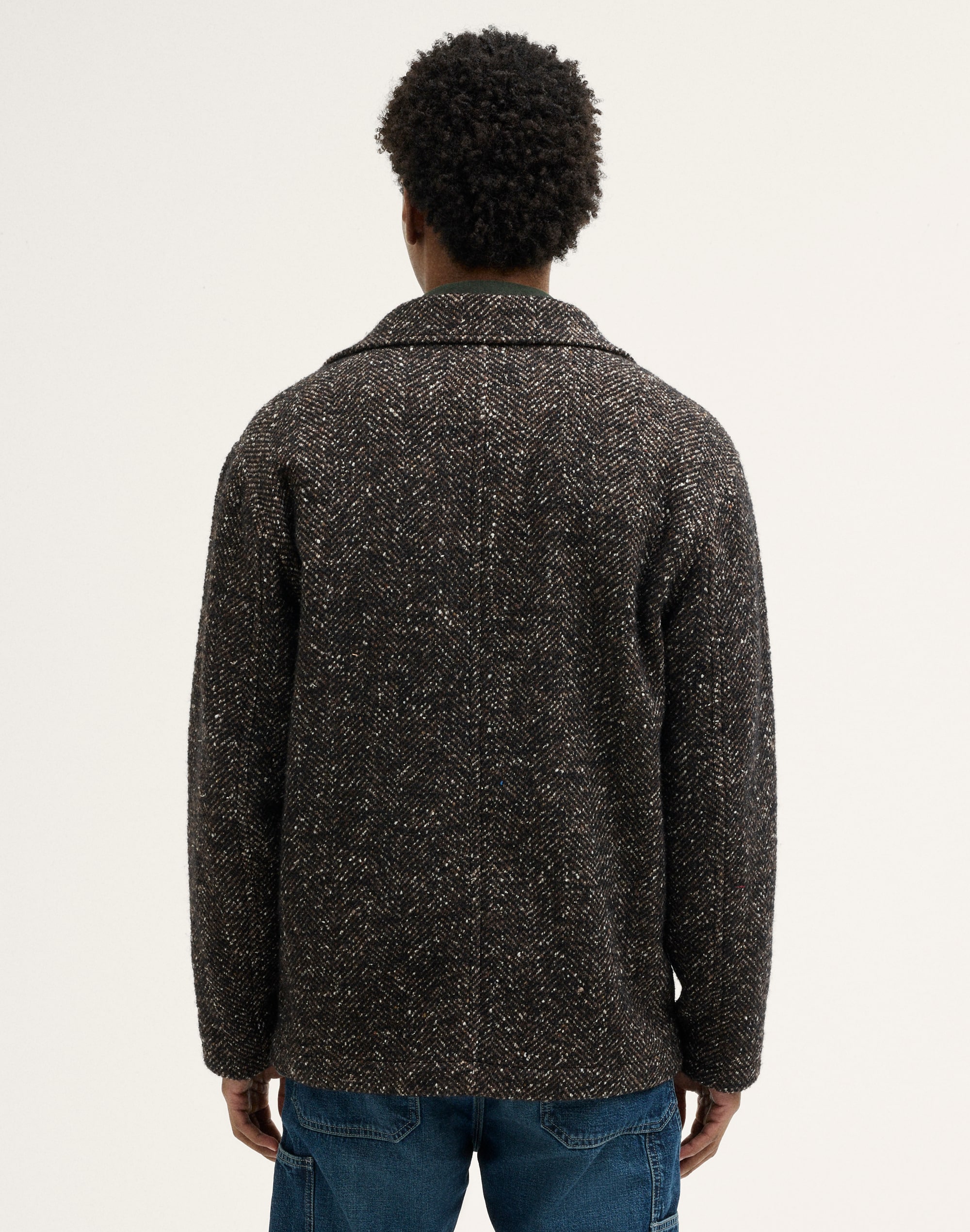 Unlined Chore Jacket in Wool Blend
