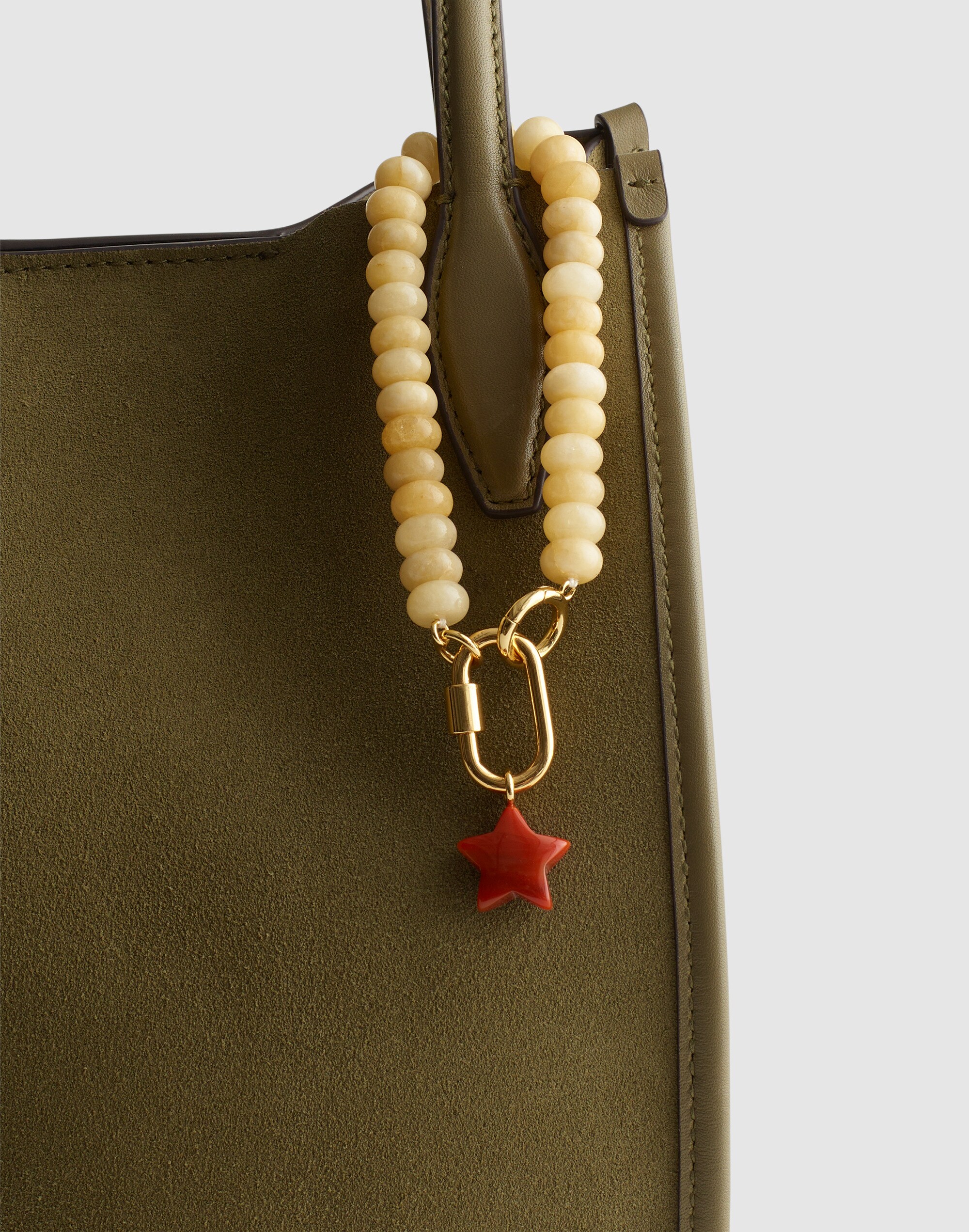 Beaded Star Carabiner Bag Charm