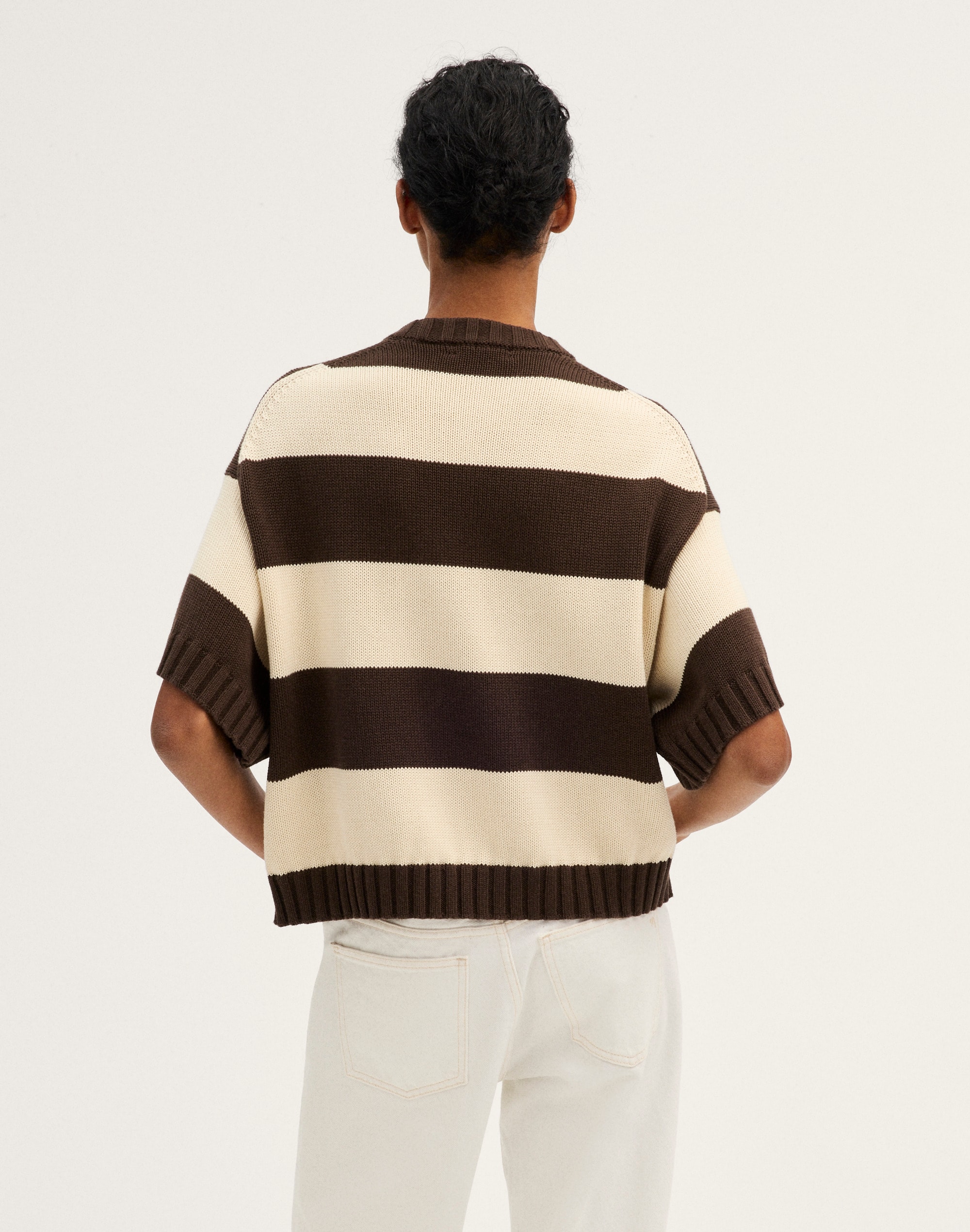 Relaxed Sweater Tee in 100% Cotton