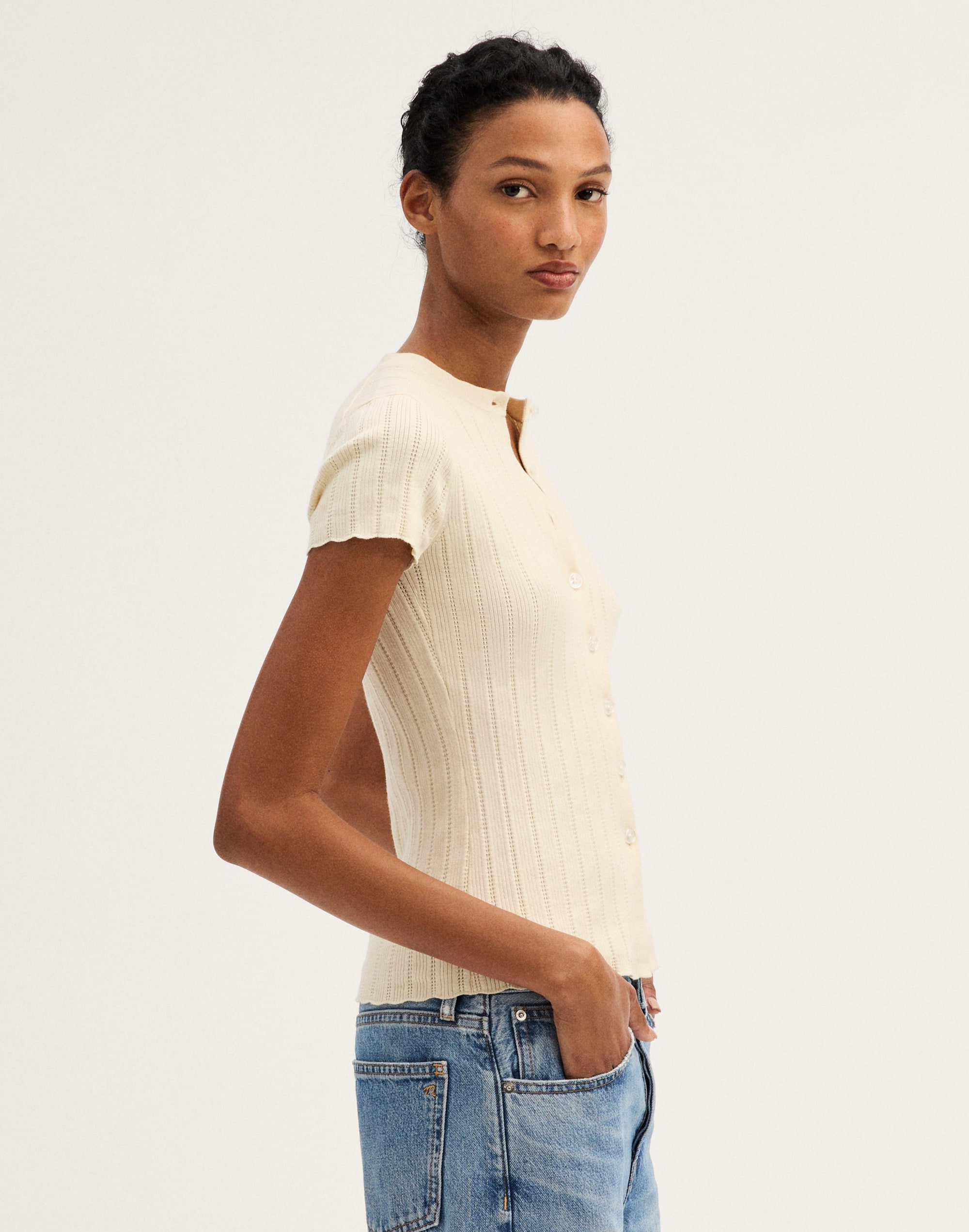 Short-Sleeve Cardigan