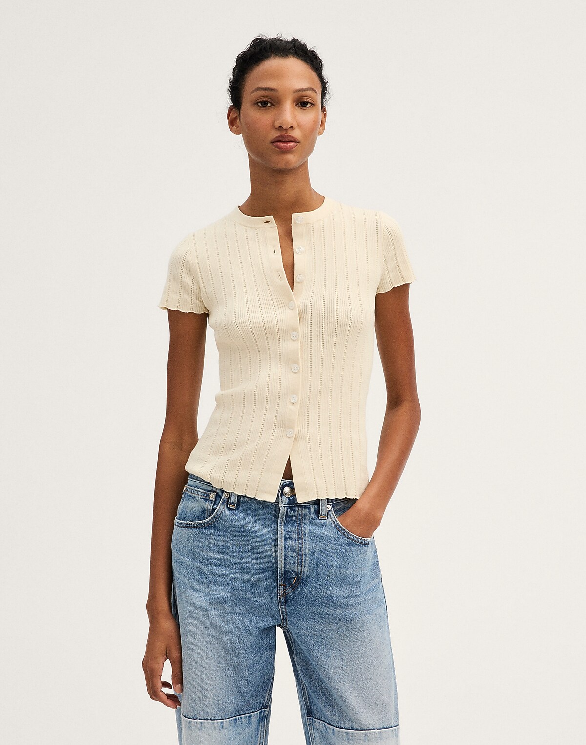Short-Sleeve Cardigan