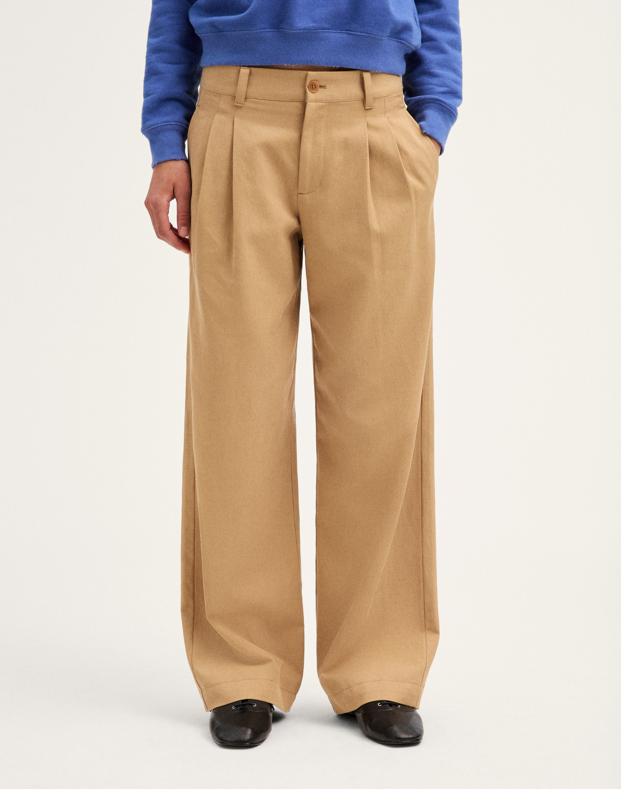 The Everyday Trouser in Drapey Twill