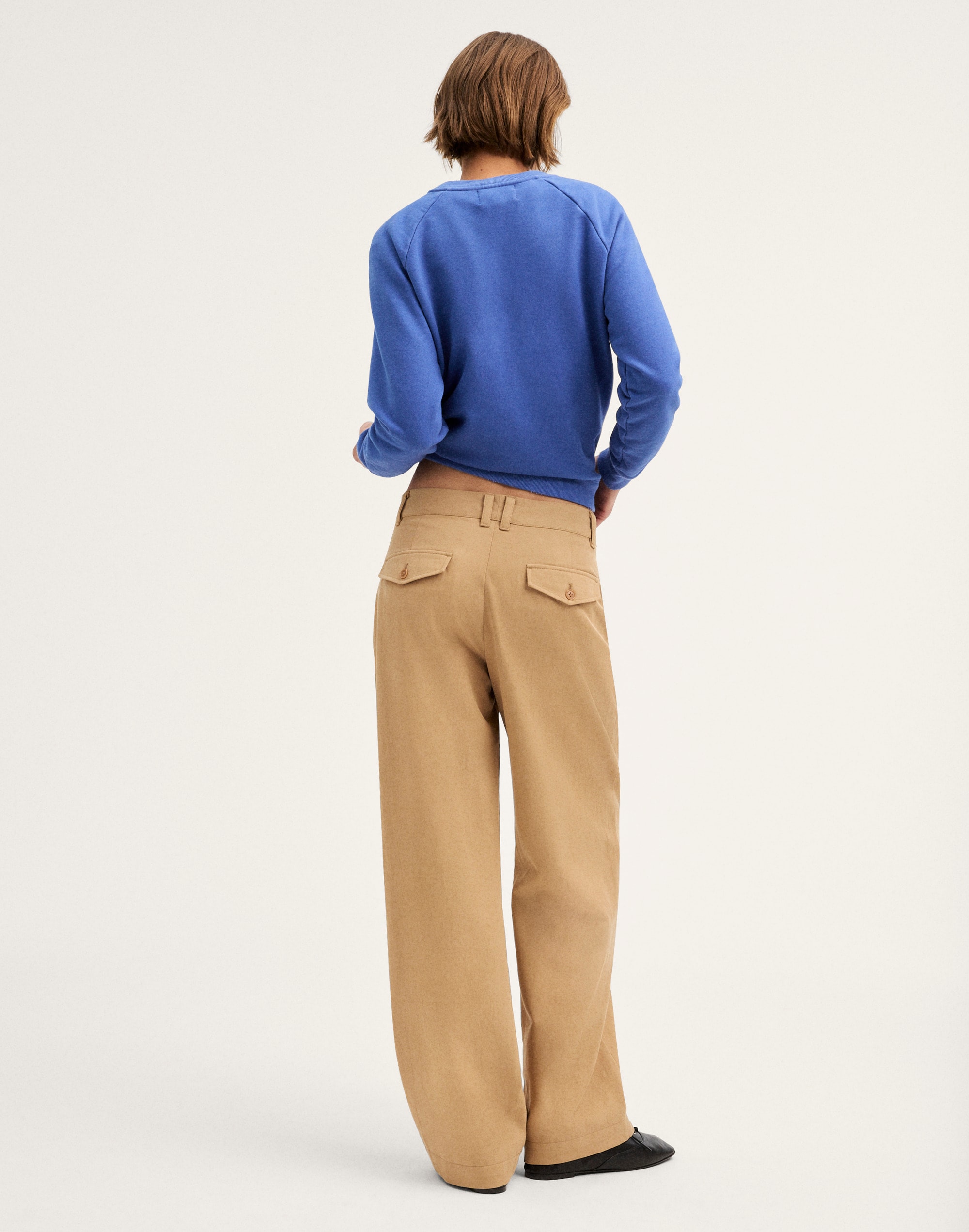 The Everyday Trouser in Drapey Twill