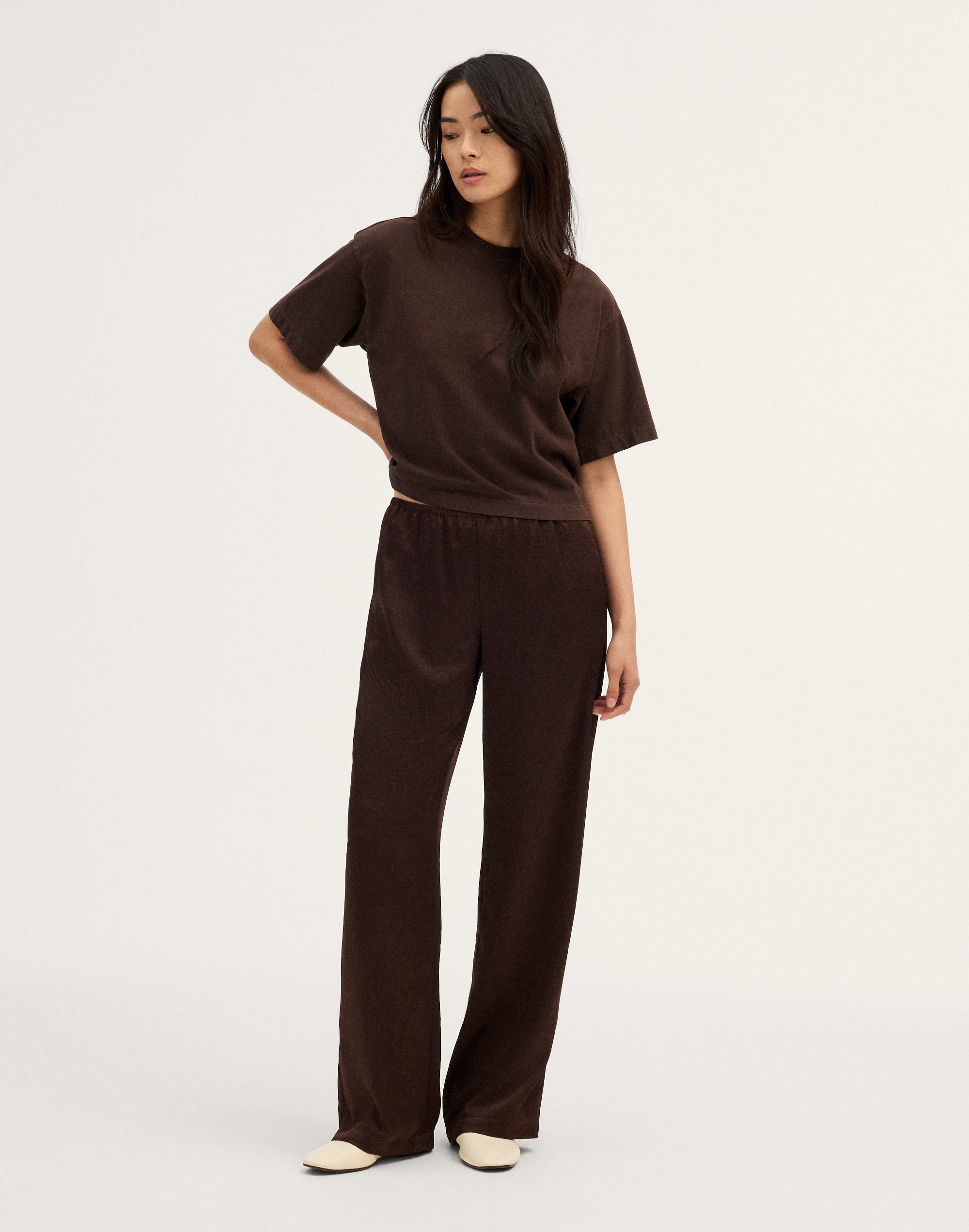 Madewell The Devon Pant In Dark Chicory