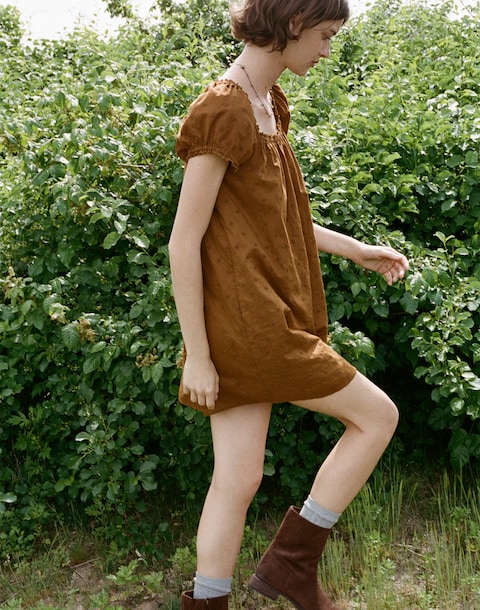 madewell dresses Women's The Sophie Mini Dress in Vintage Ivory - Size M Crafted in lightweight cotton jacquard with woven Madewell Gets Into Upcycling With