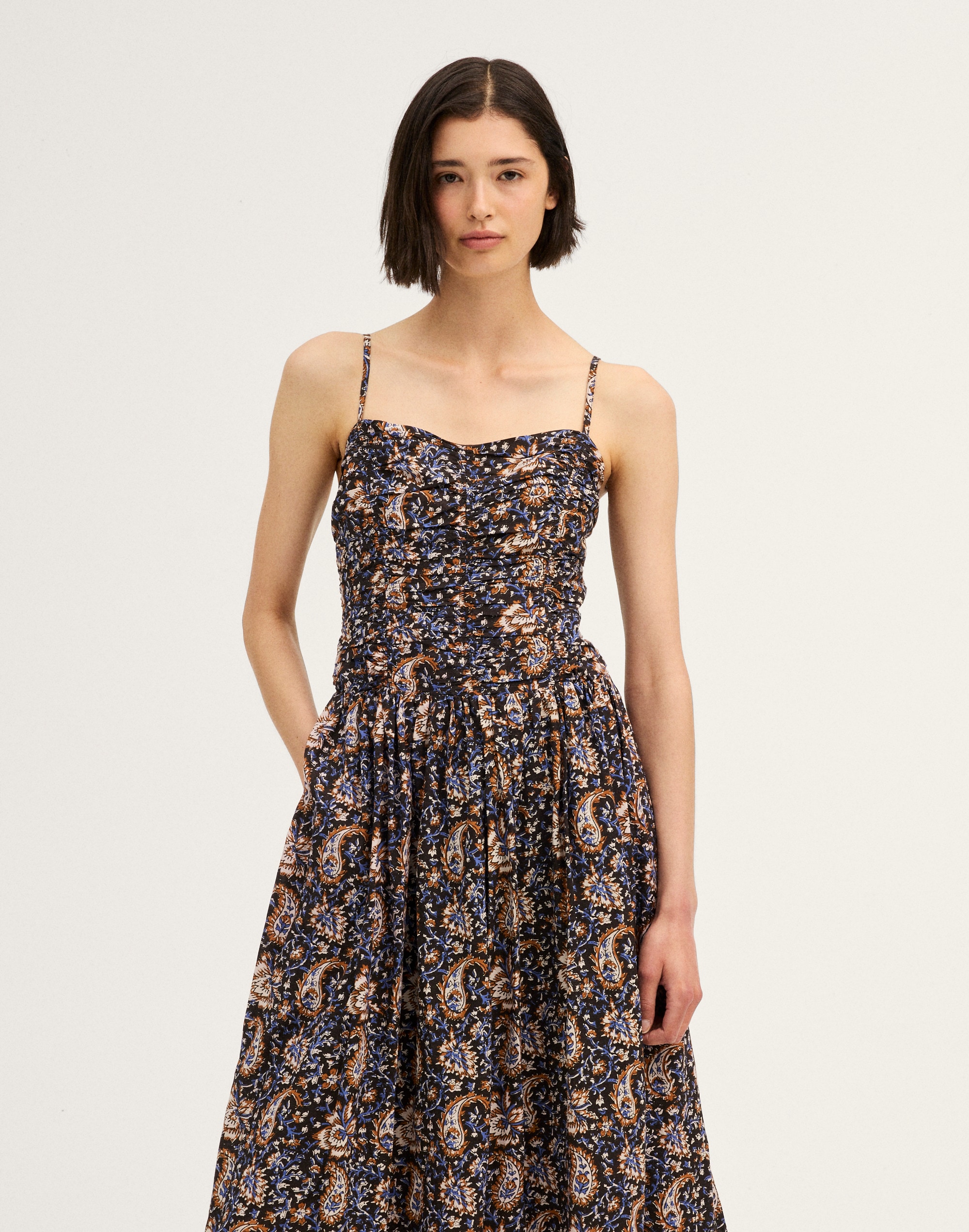 Ruched Midi Dress