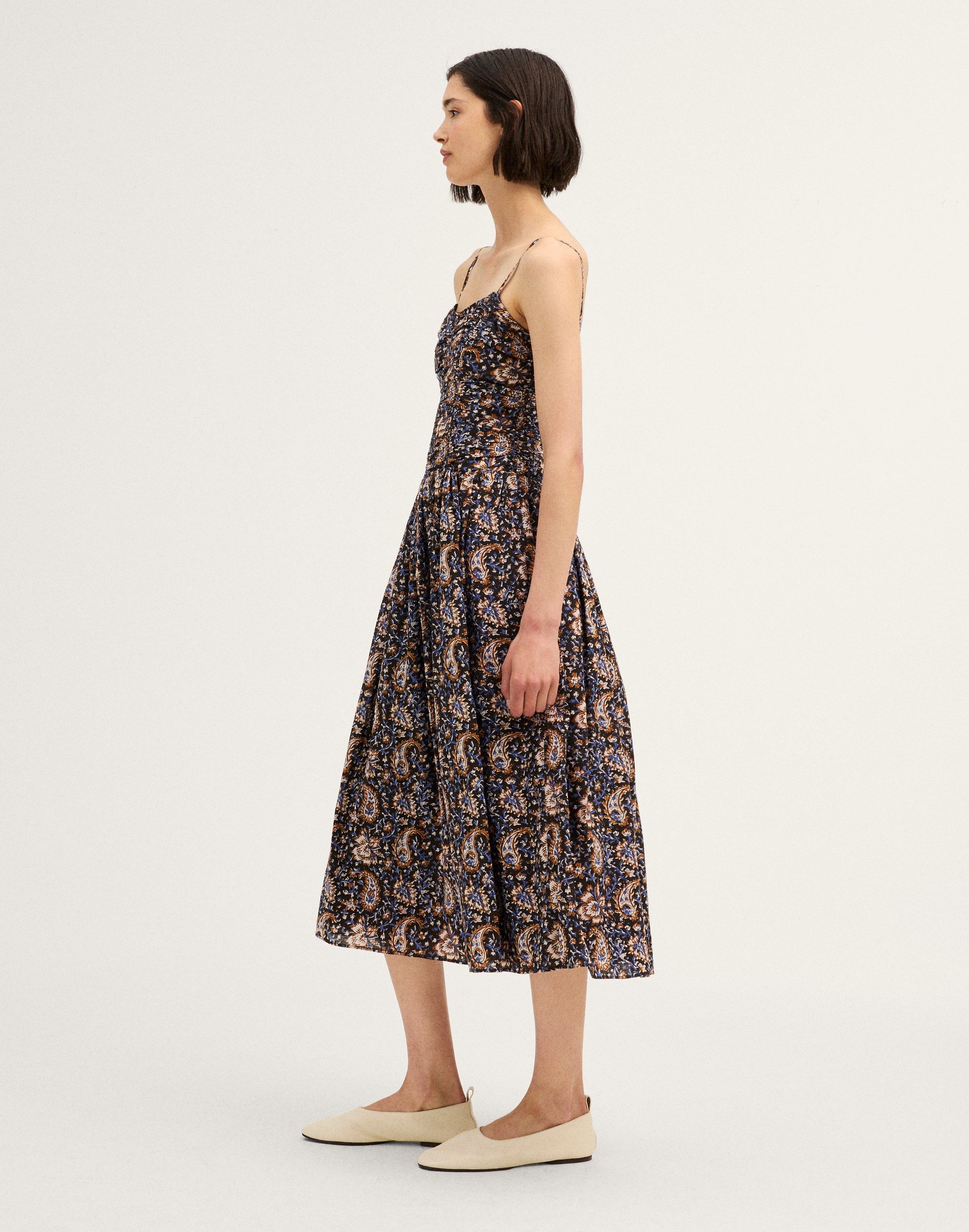 Ruched Midi Dress