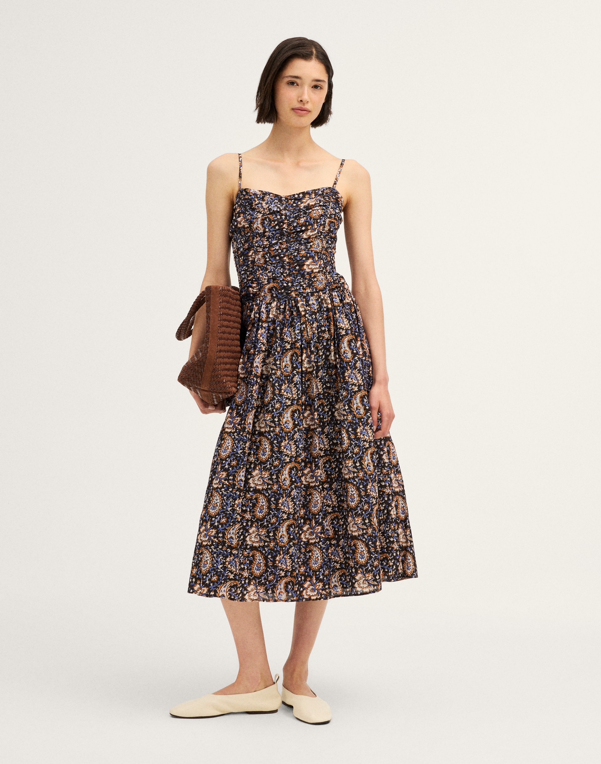 Ruched Midi Dress