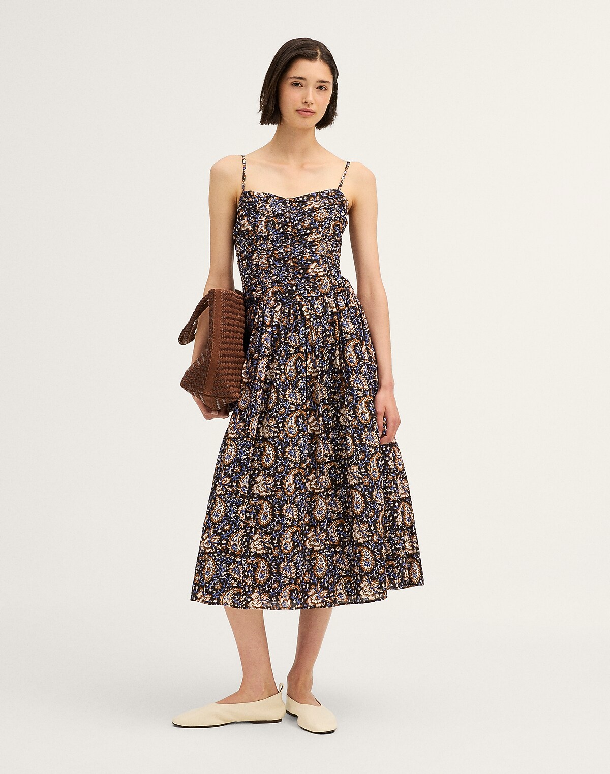 Ruched Midi Dress