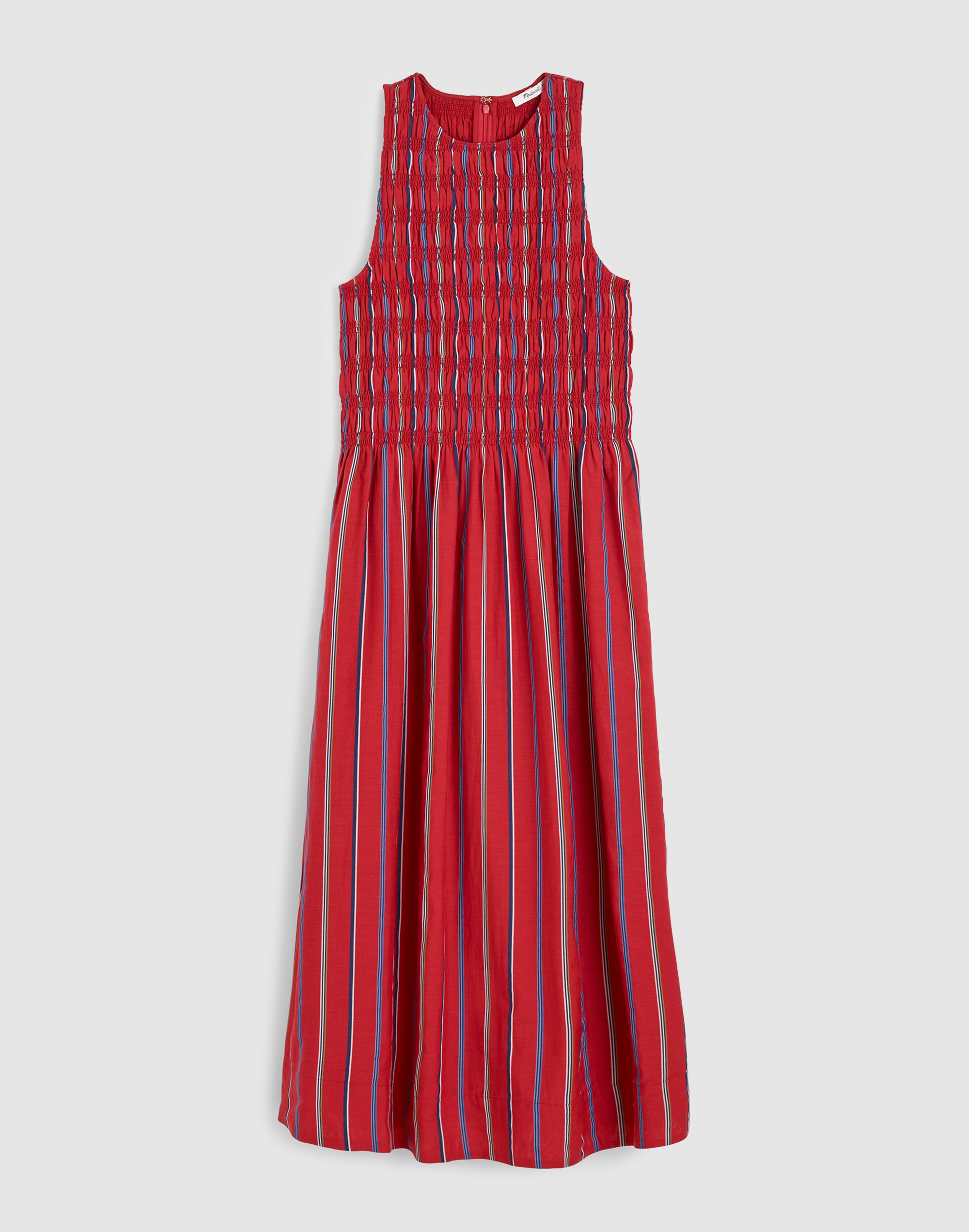 Smocked Racerback Midi Dress