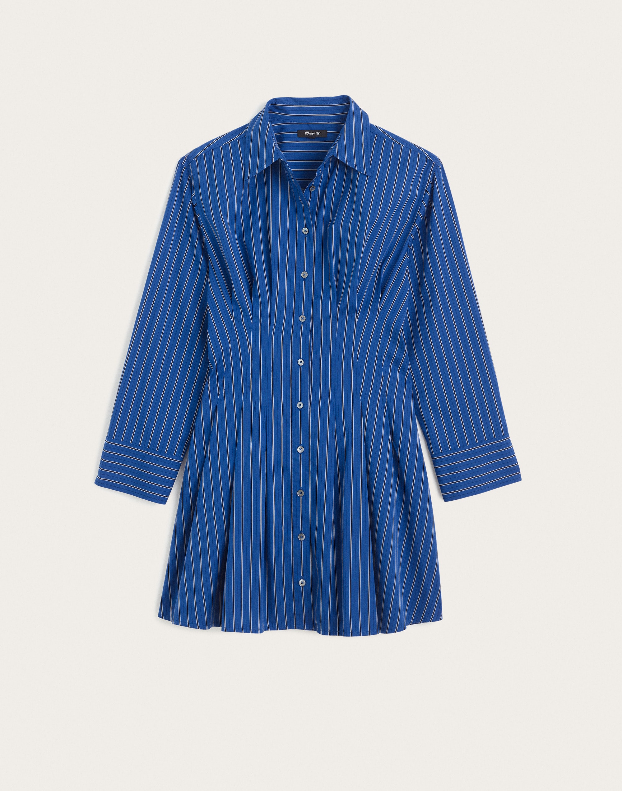 Seamed Mini Shirtdress