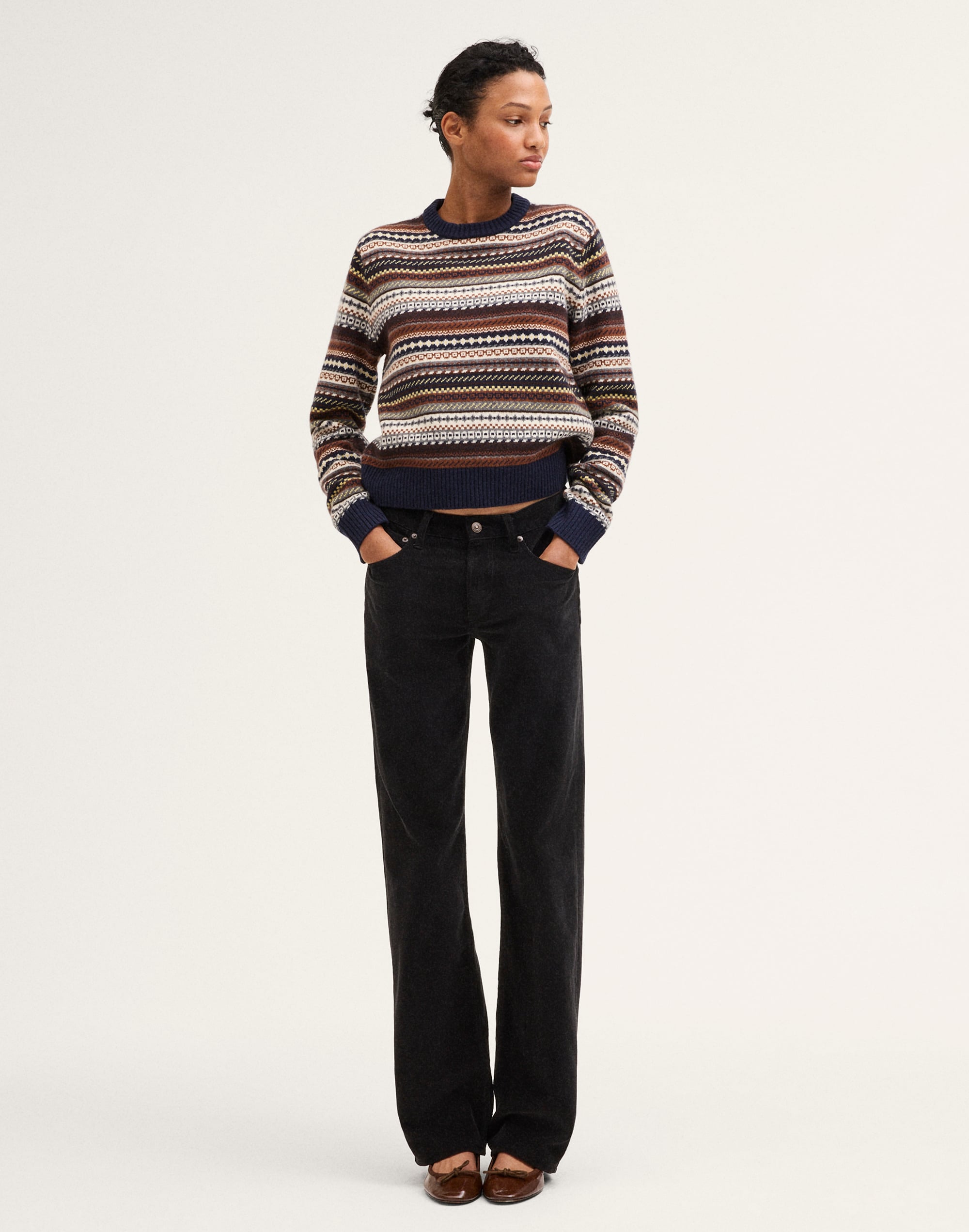 The Low-Rise Loose Pant in Corduroy by Madewell