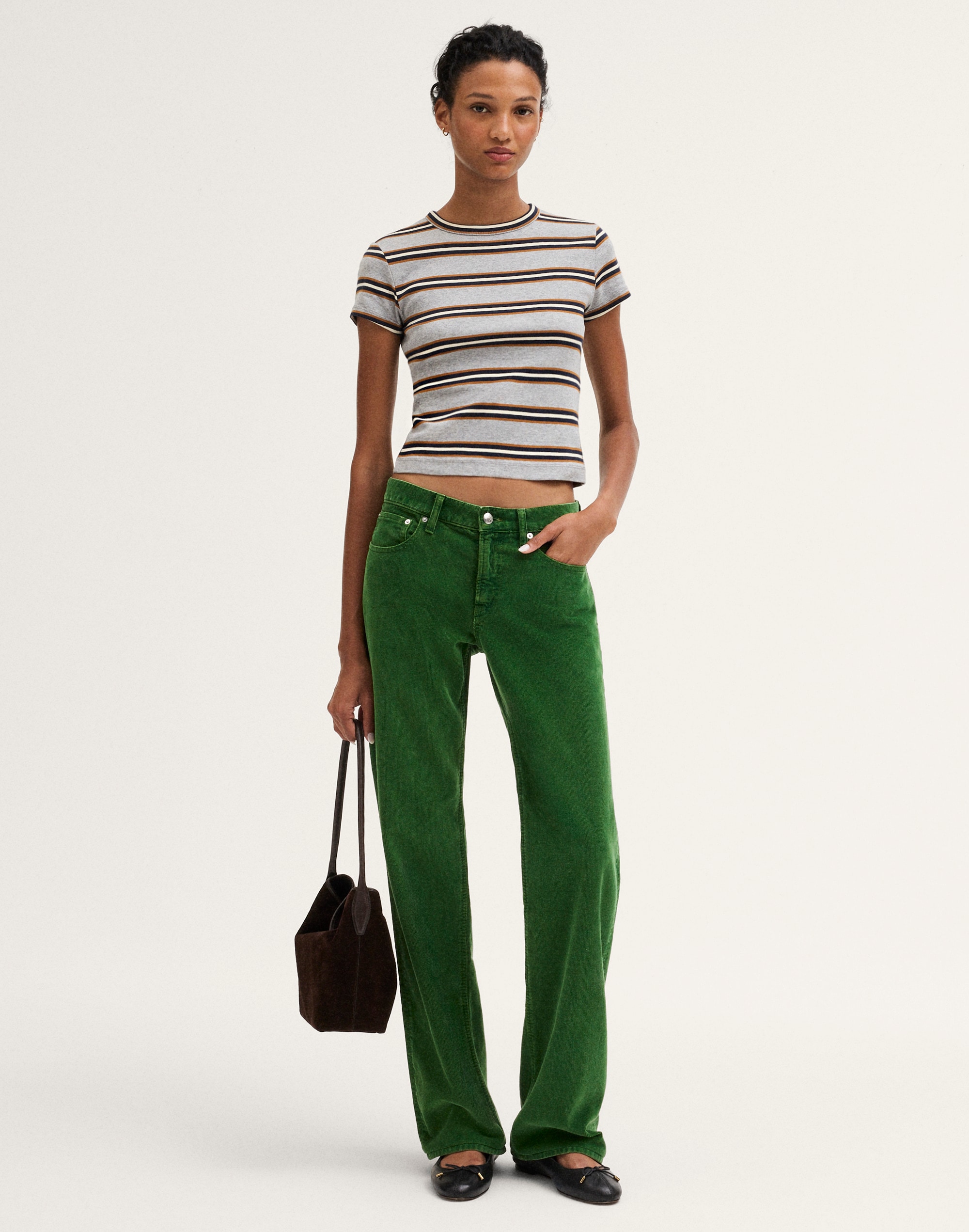 the low-rise loose pant in corduroy