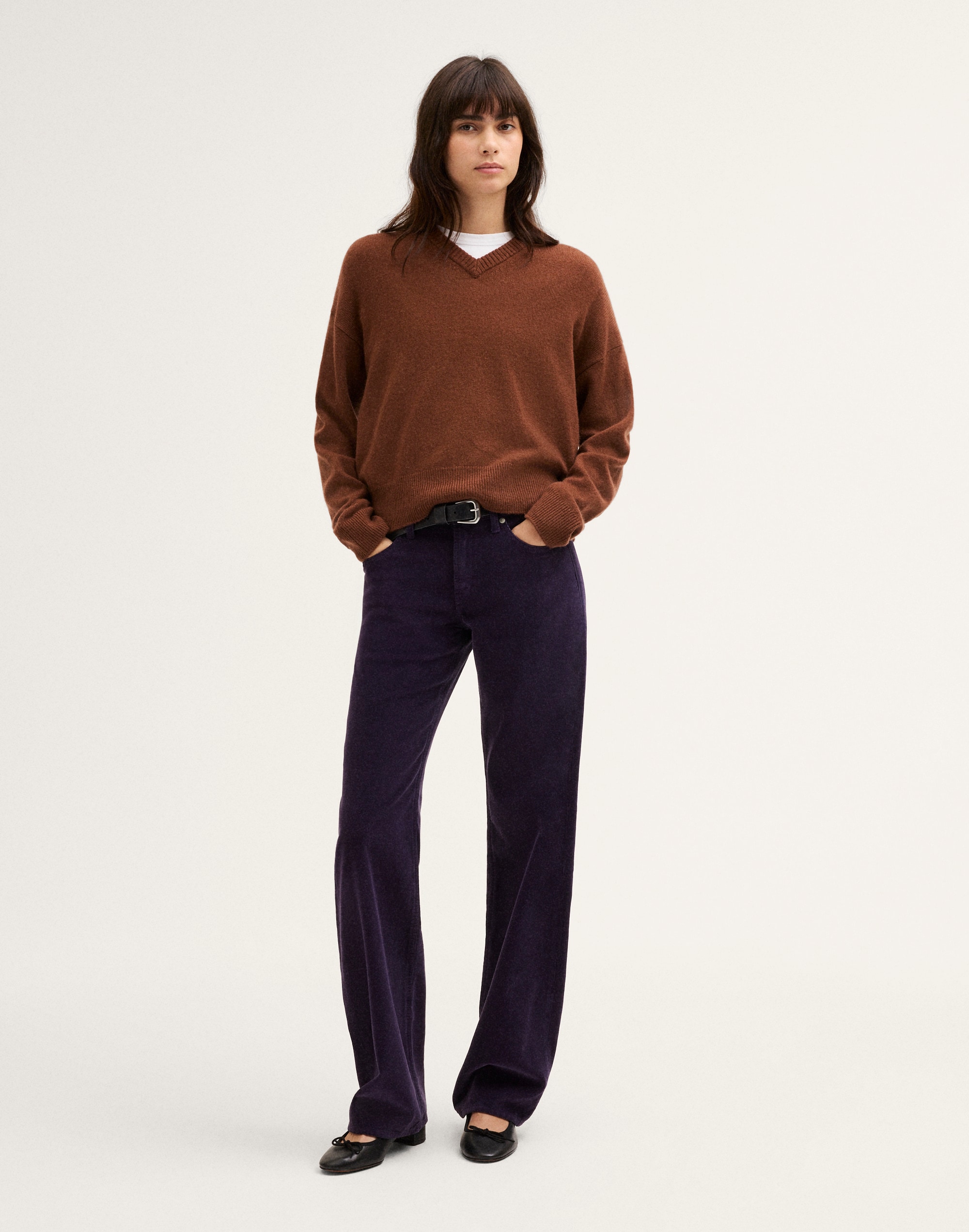 the low-rise loose pant in corduroy