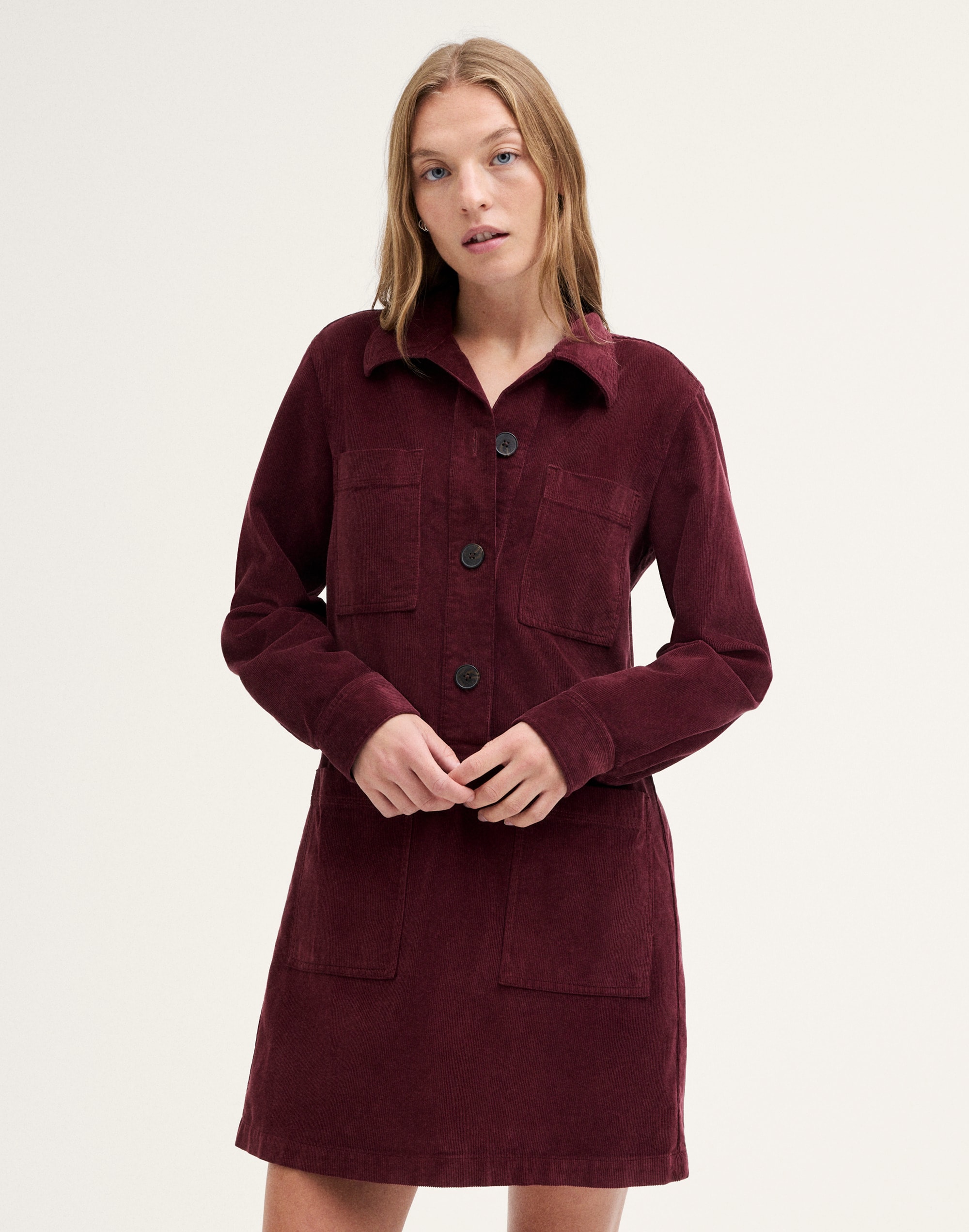Boxy Mini Shirtdress