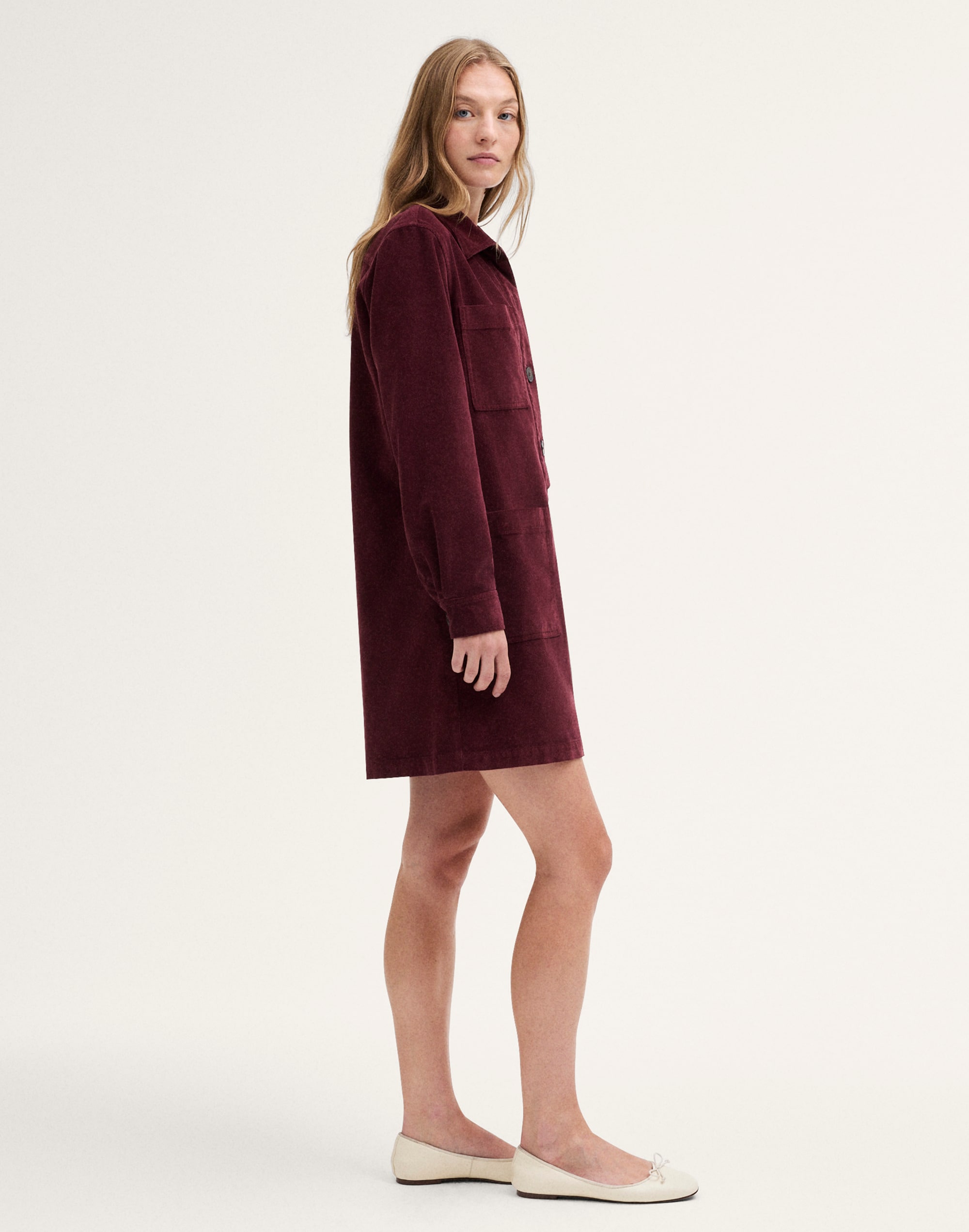 Boxy Mini Shirtdress