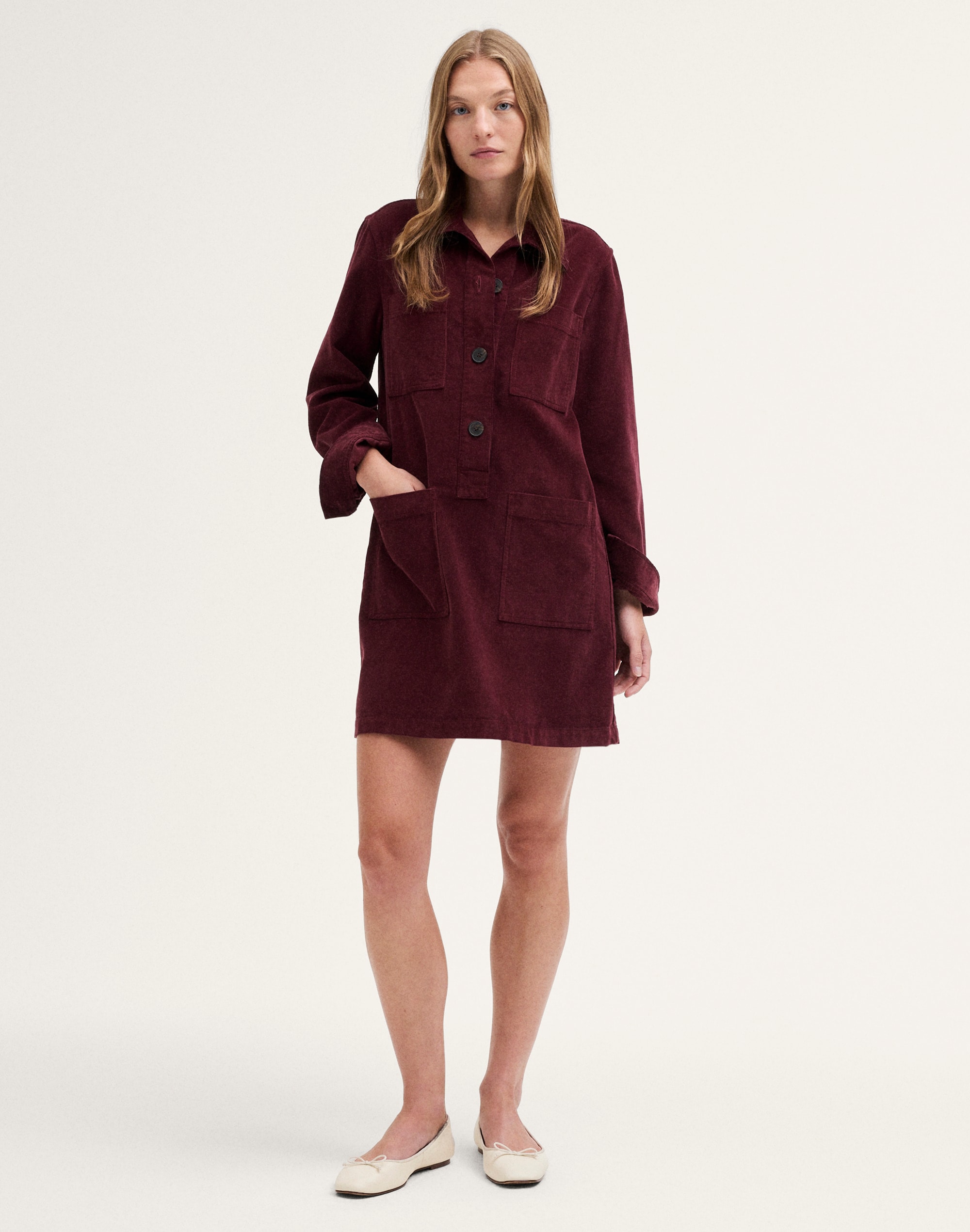 Boxy Mini Shirtdress