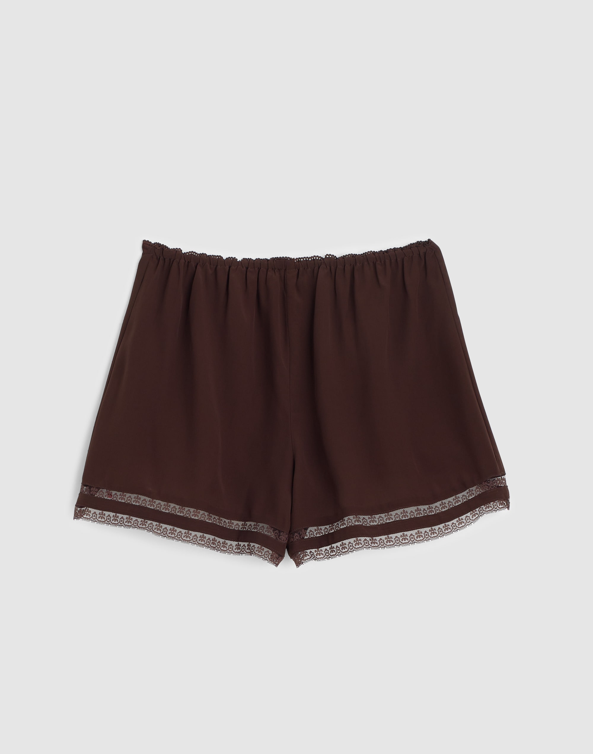 Lace-Trim Pull-On Shorts
