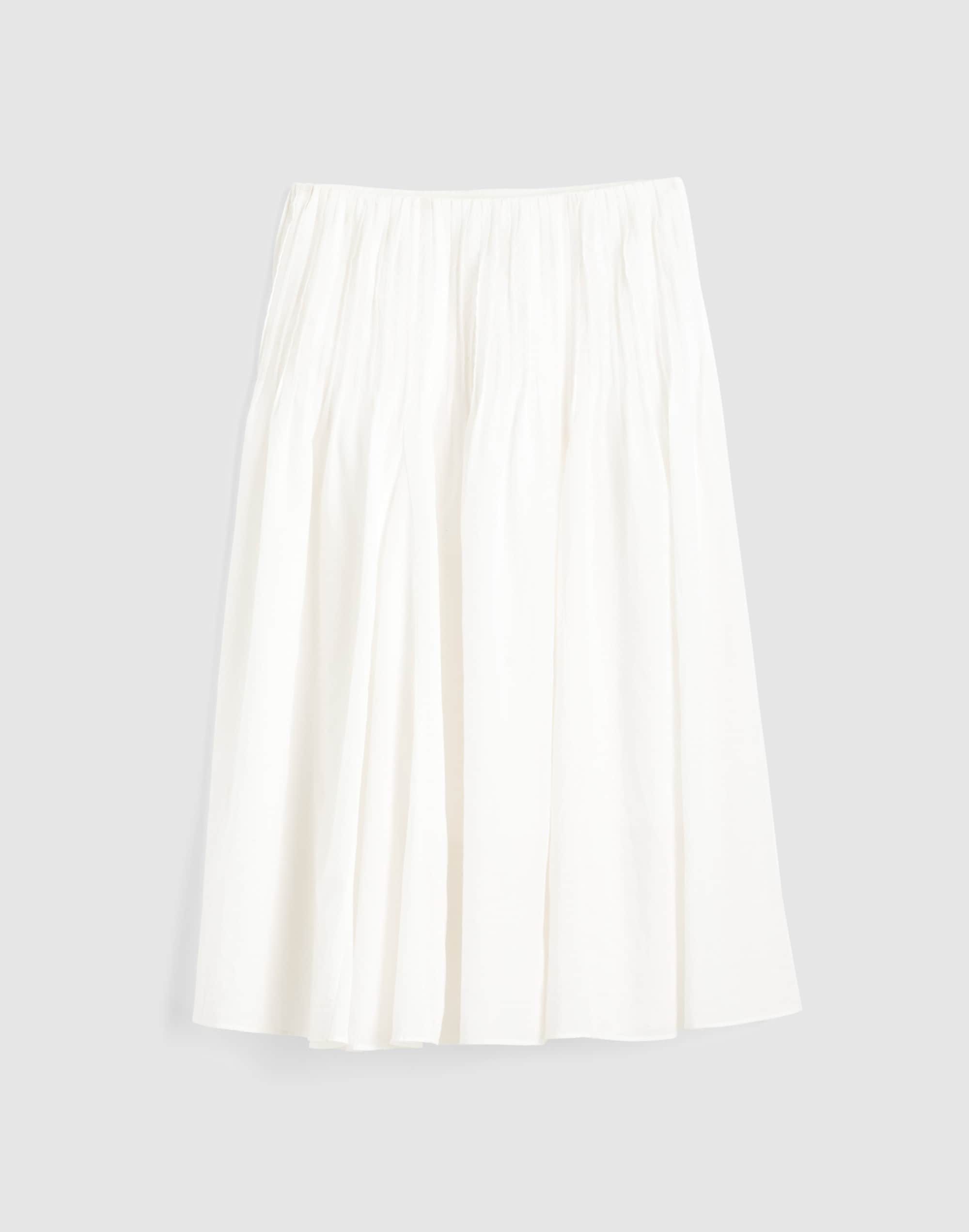 Pintucked Midi Skirt