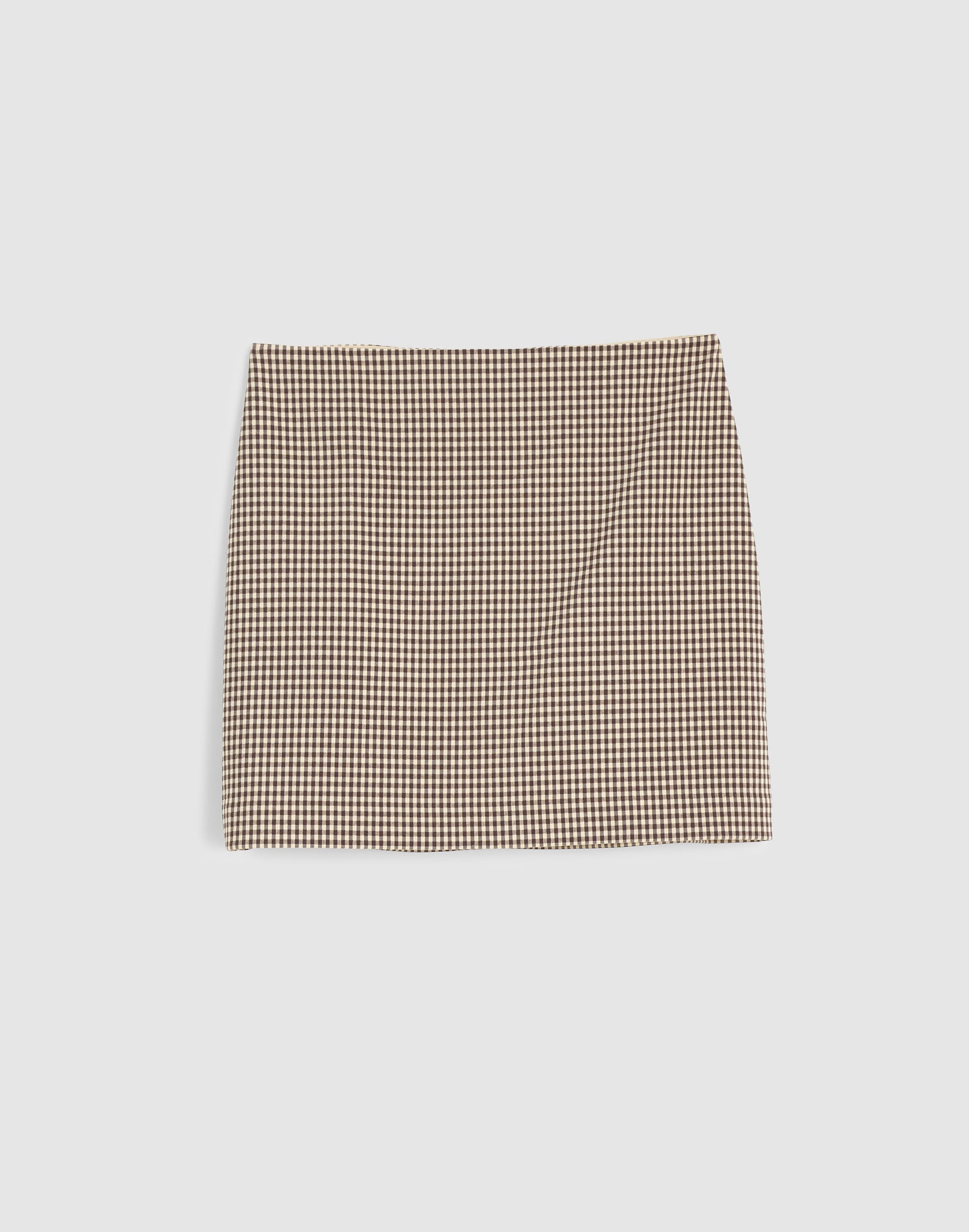 Back-Zip Mini Skirt