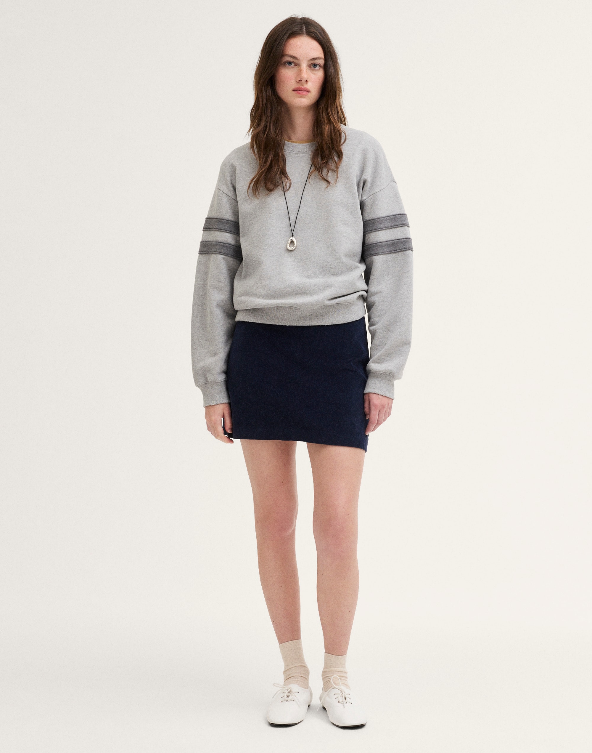 Back-Zip Mini Skirt