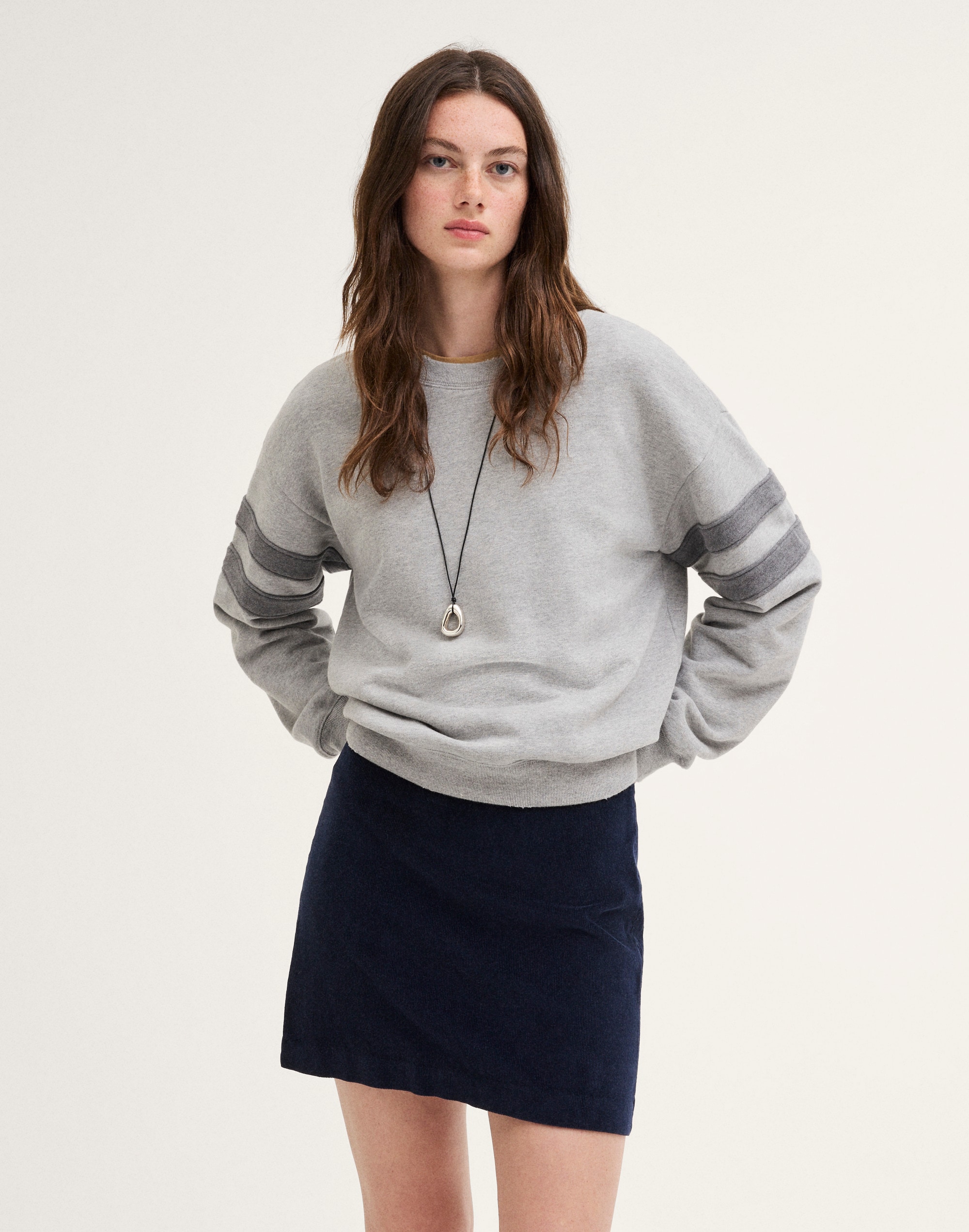Madewell Back-zip Mini Skirt In Deep Indigo