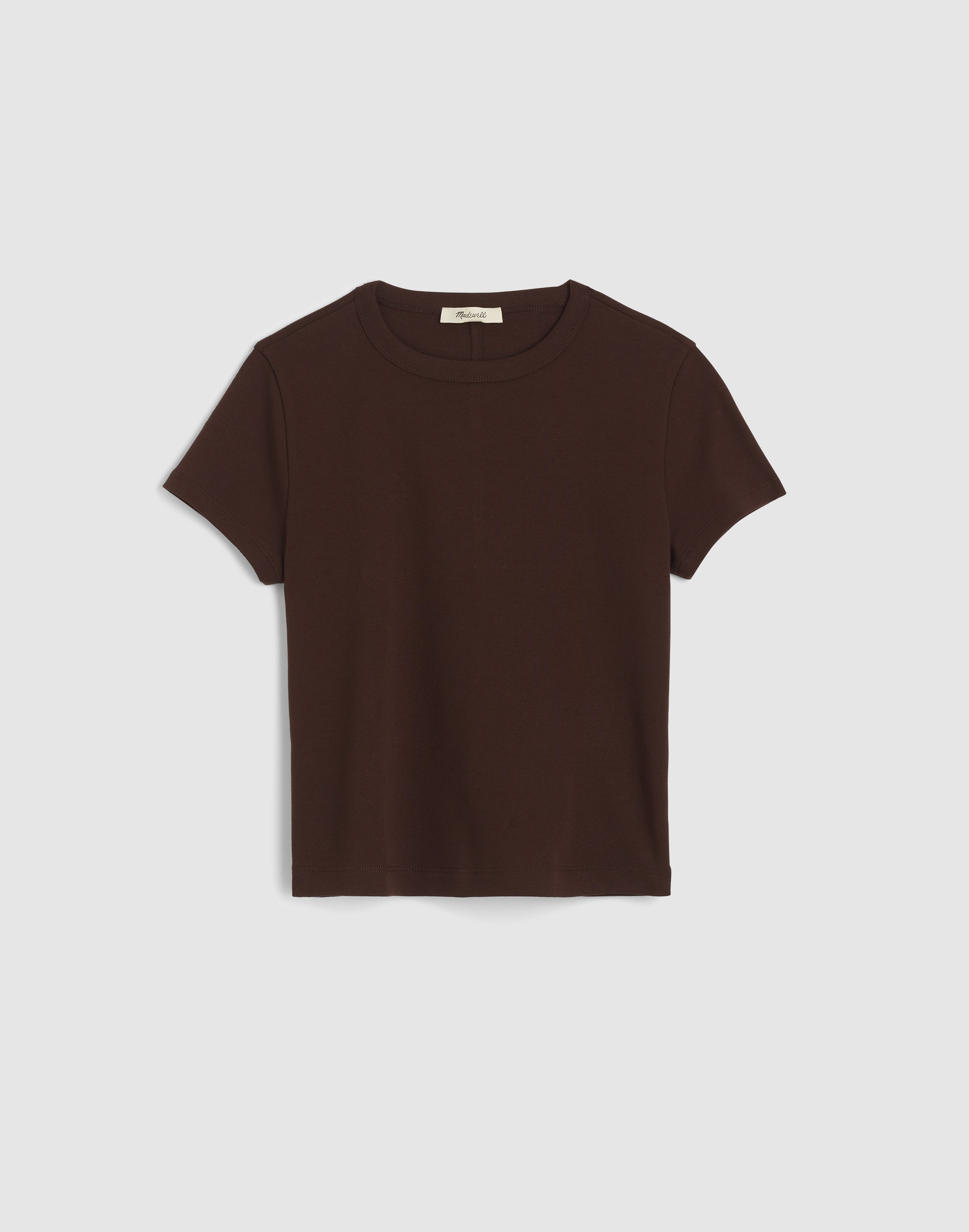 the '90s cropped tee in compact cotton