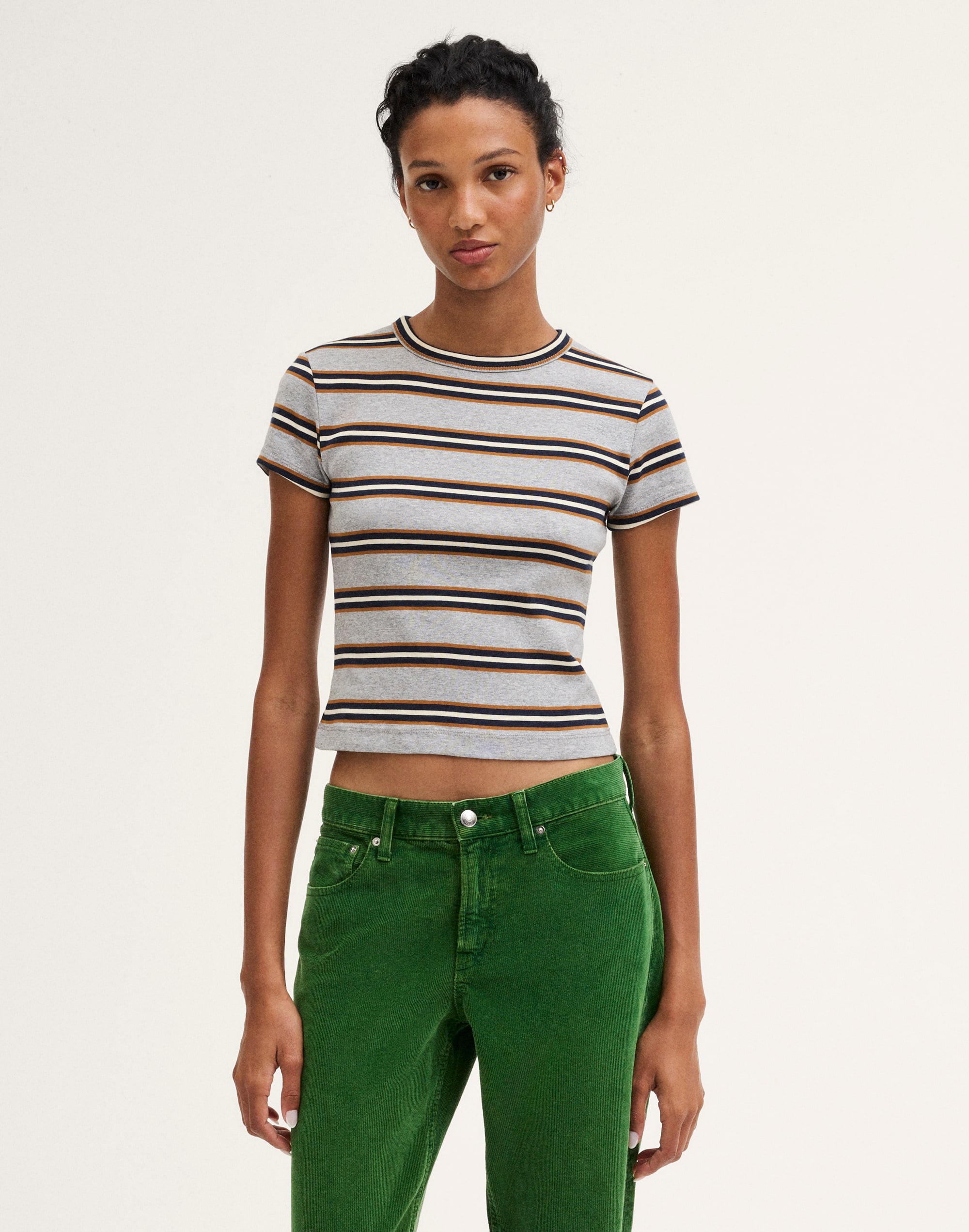 The '90s Cropped Tee in Compact Cotton