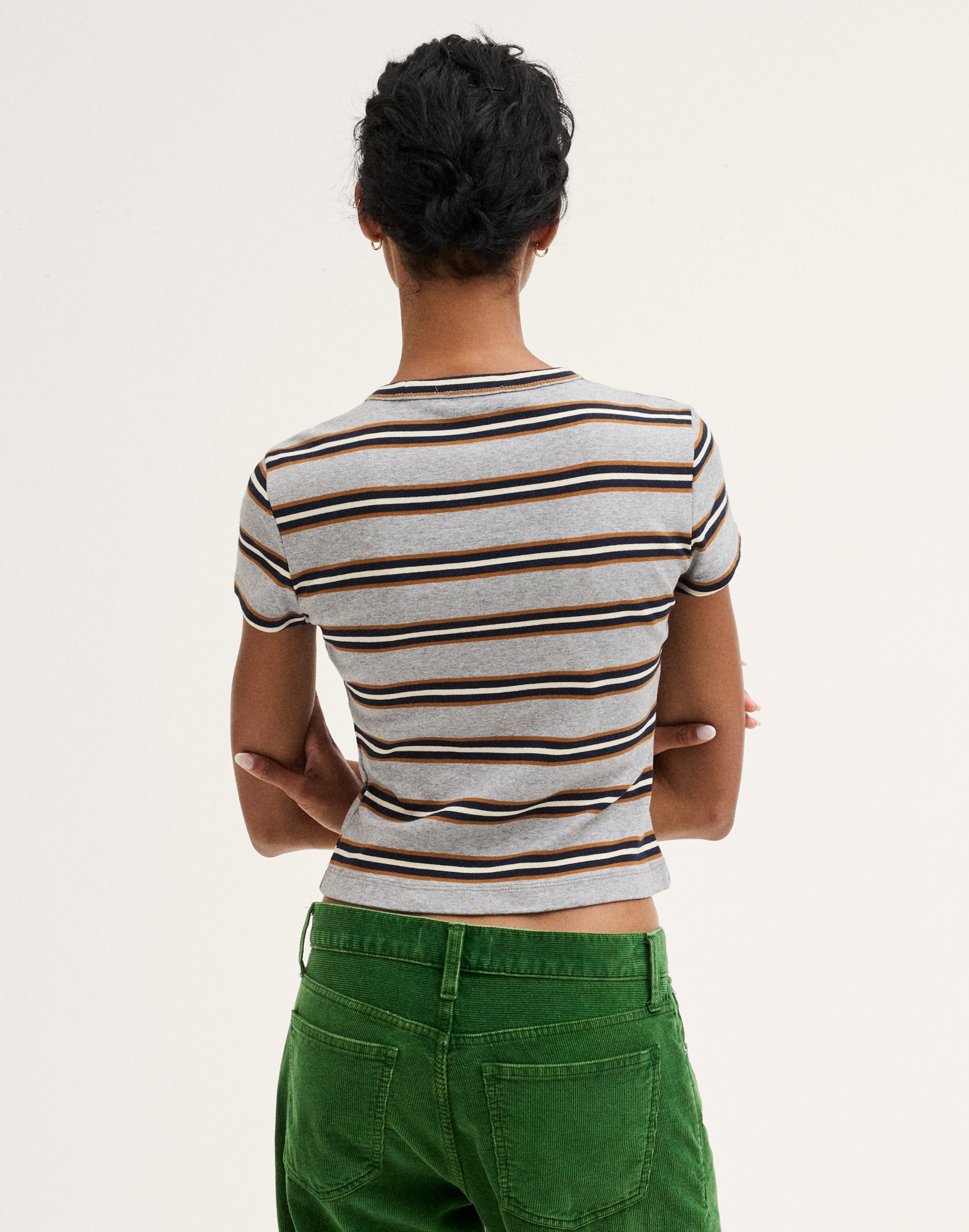 The '90s Cropped Tee in Compact Cotton