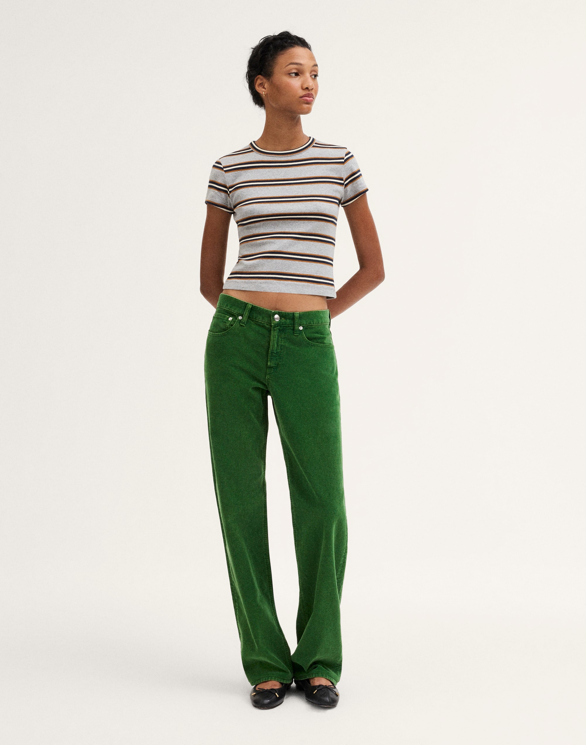 The '90s Cropped Tee in Compact Cotton