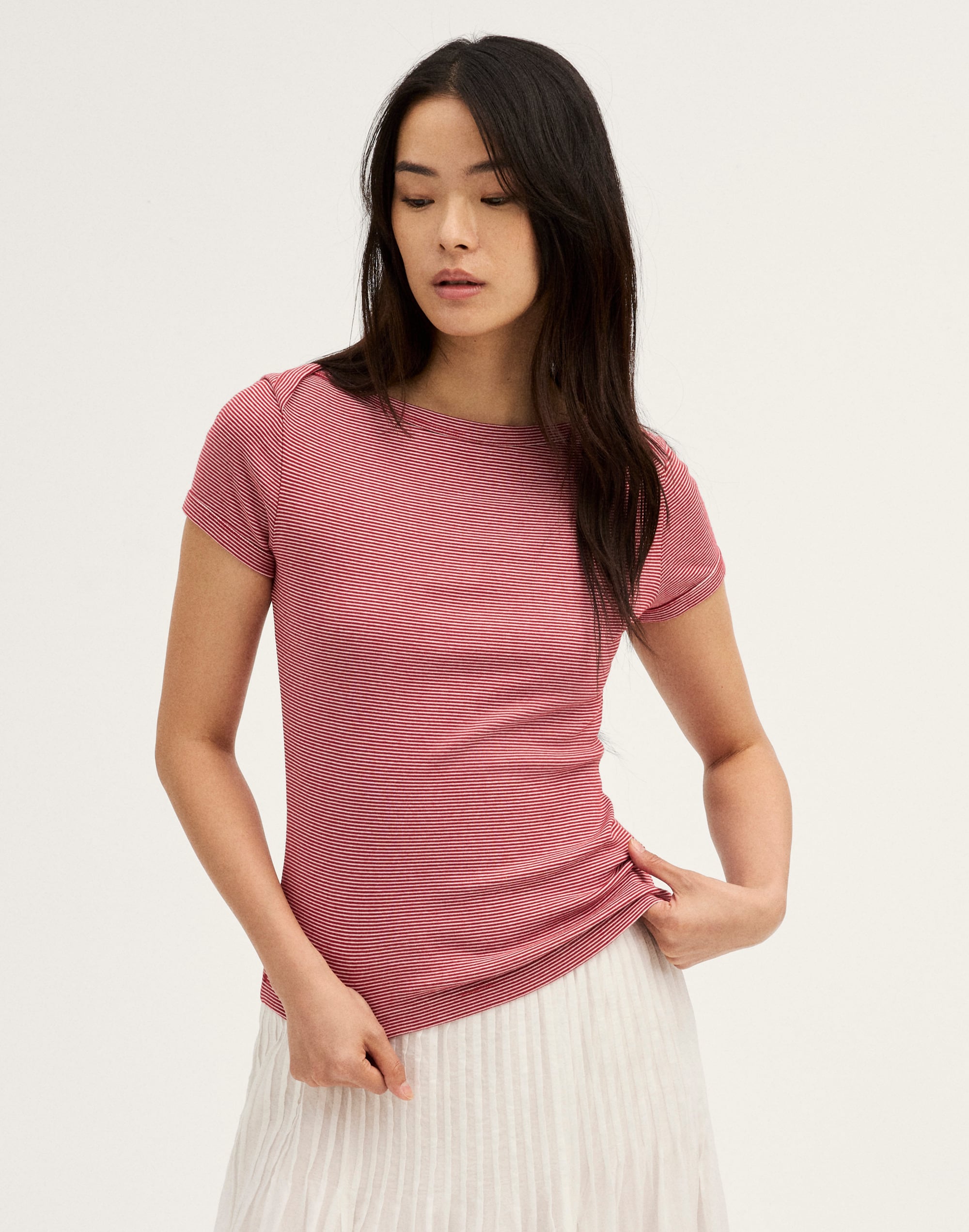the '90s envelope tee in compact cotton