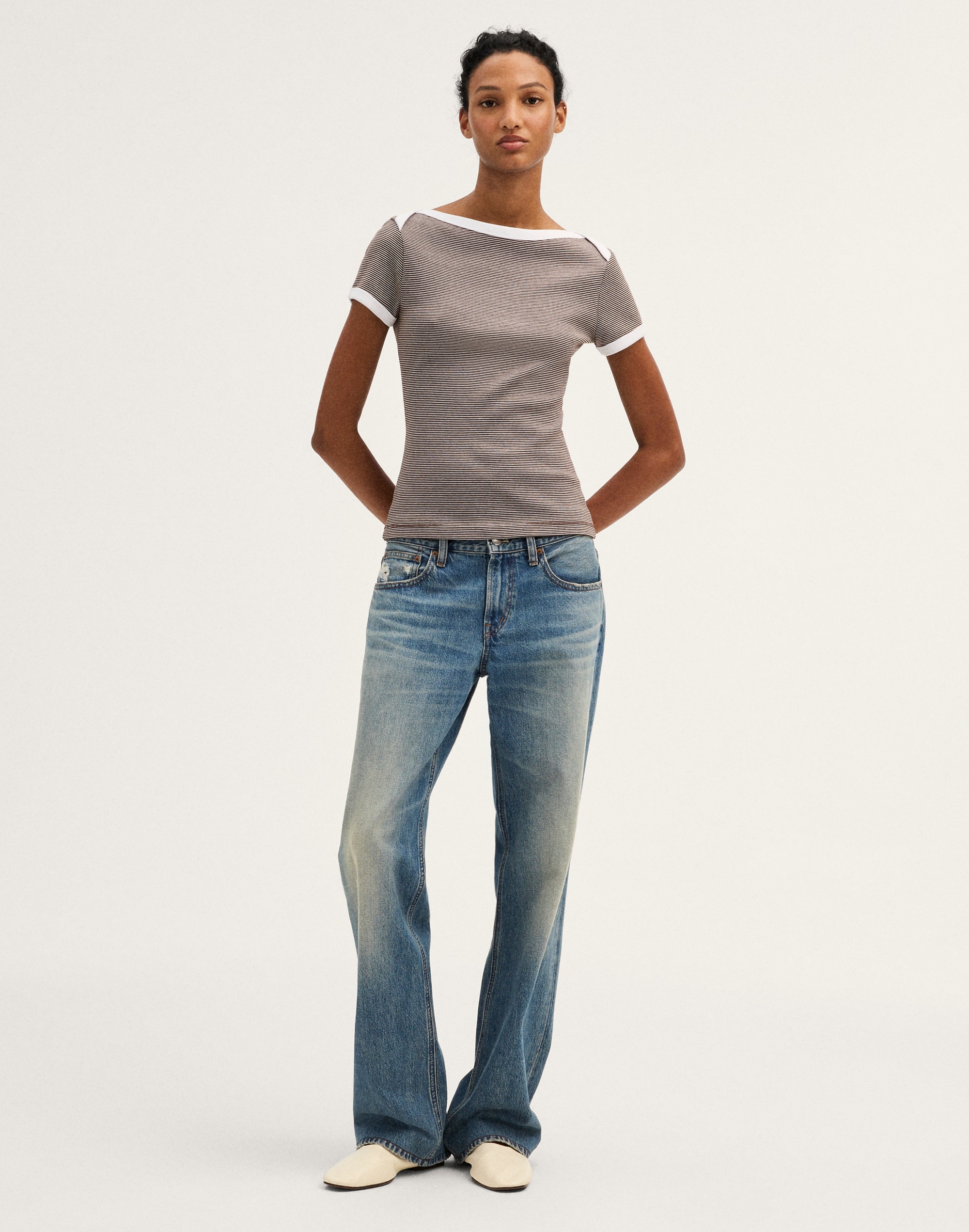 The '90s Envelope Tee in Compact Cotton
