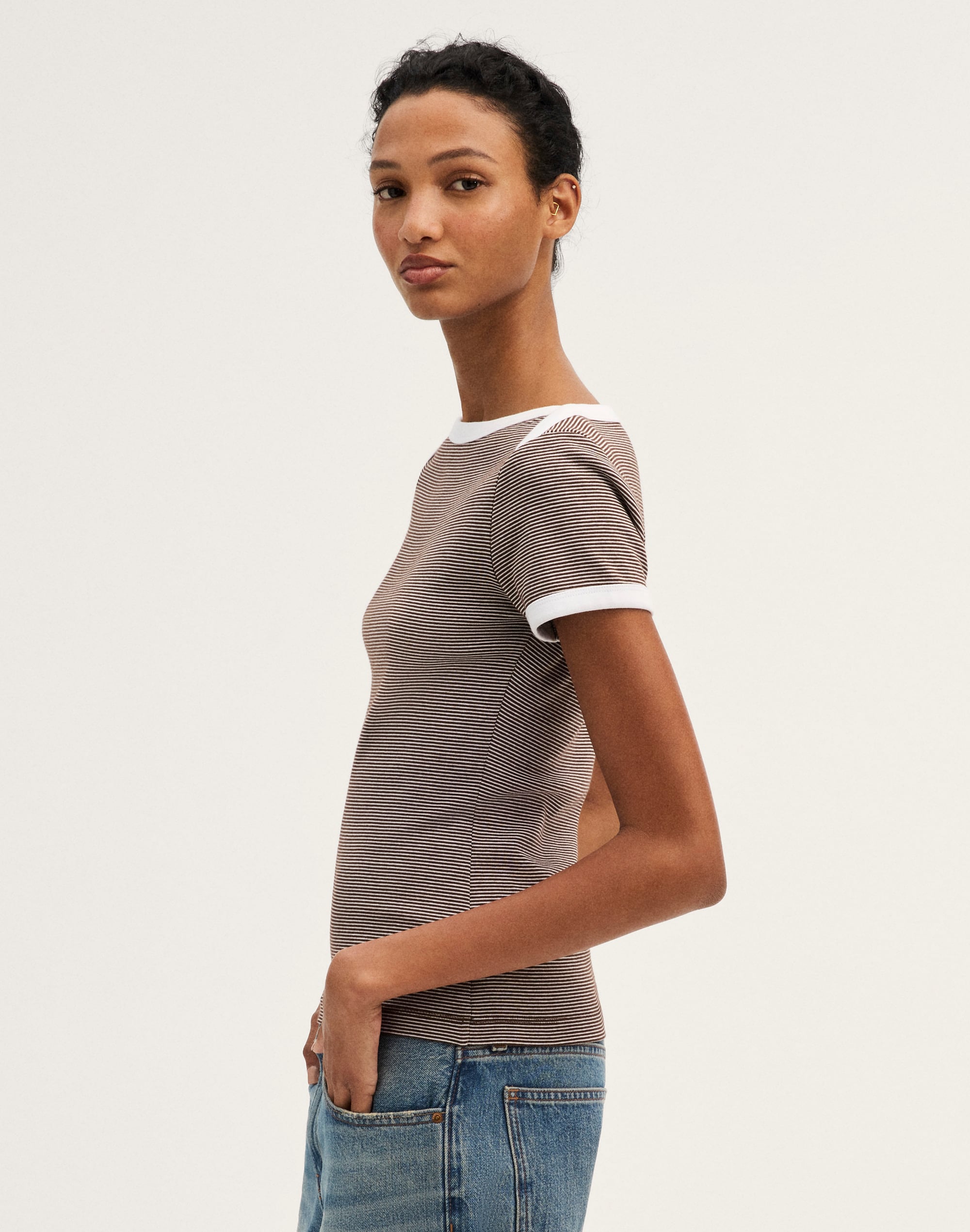 The '90s Envelope Tee in Compact Cotton