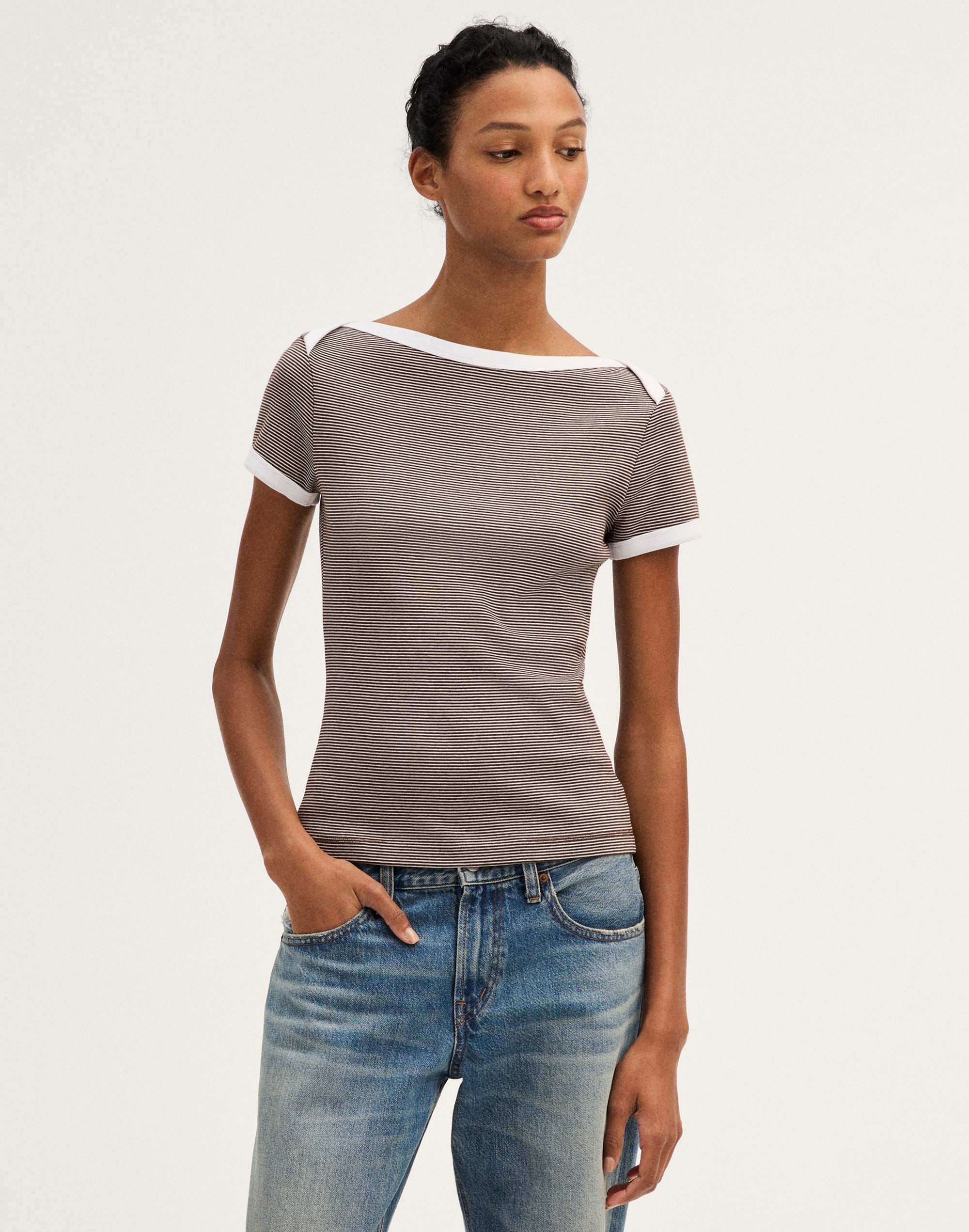 the '90s envelope tee in compact cotton