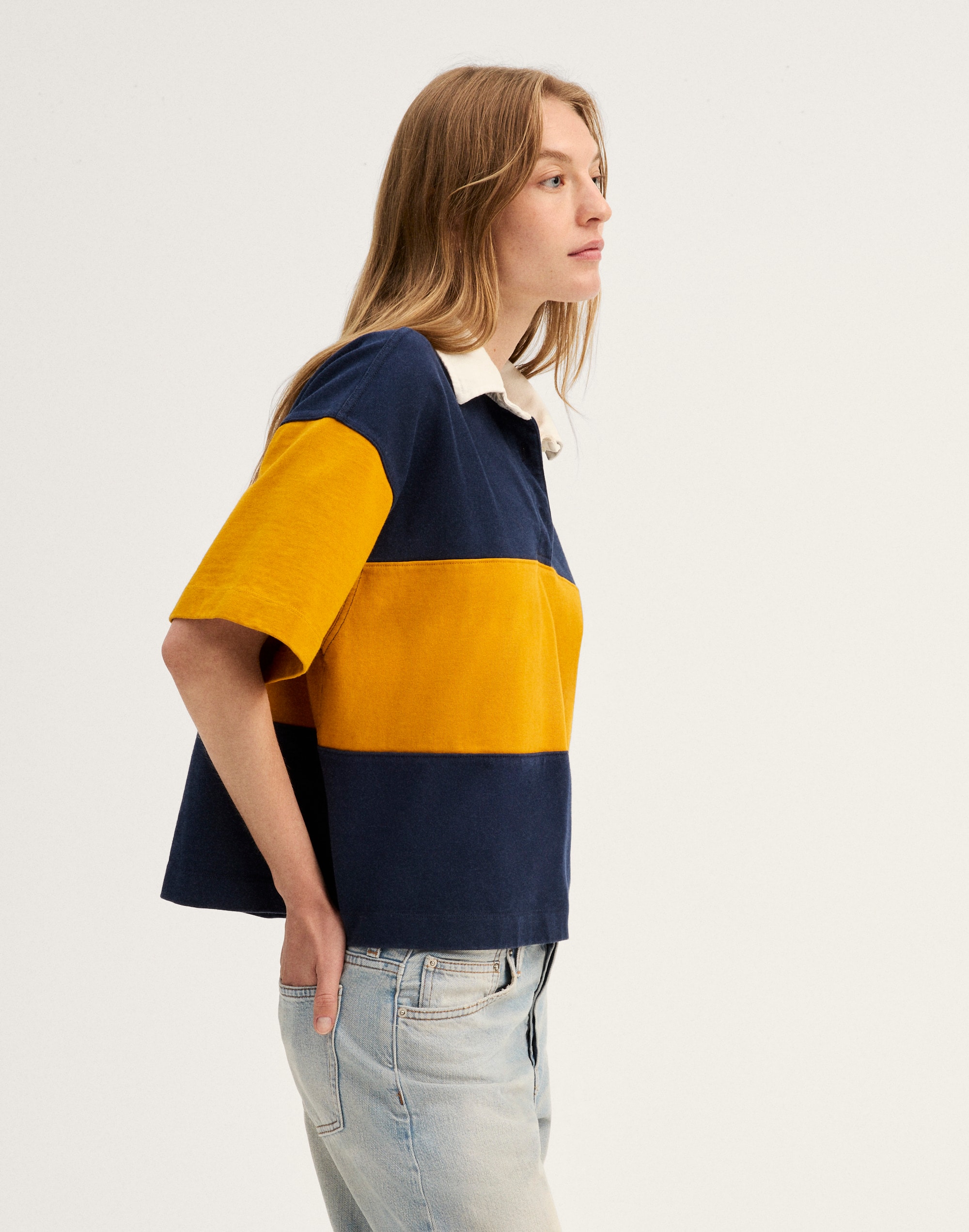 The Boxy Rugby Polo in Club Cotton