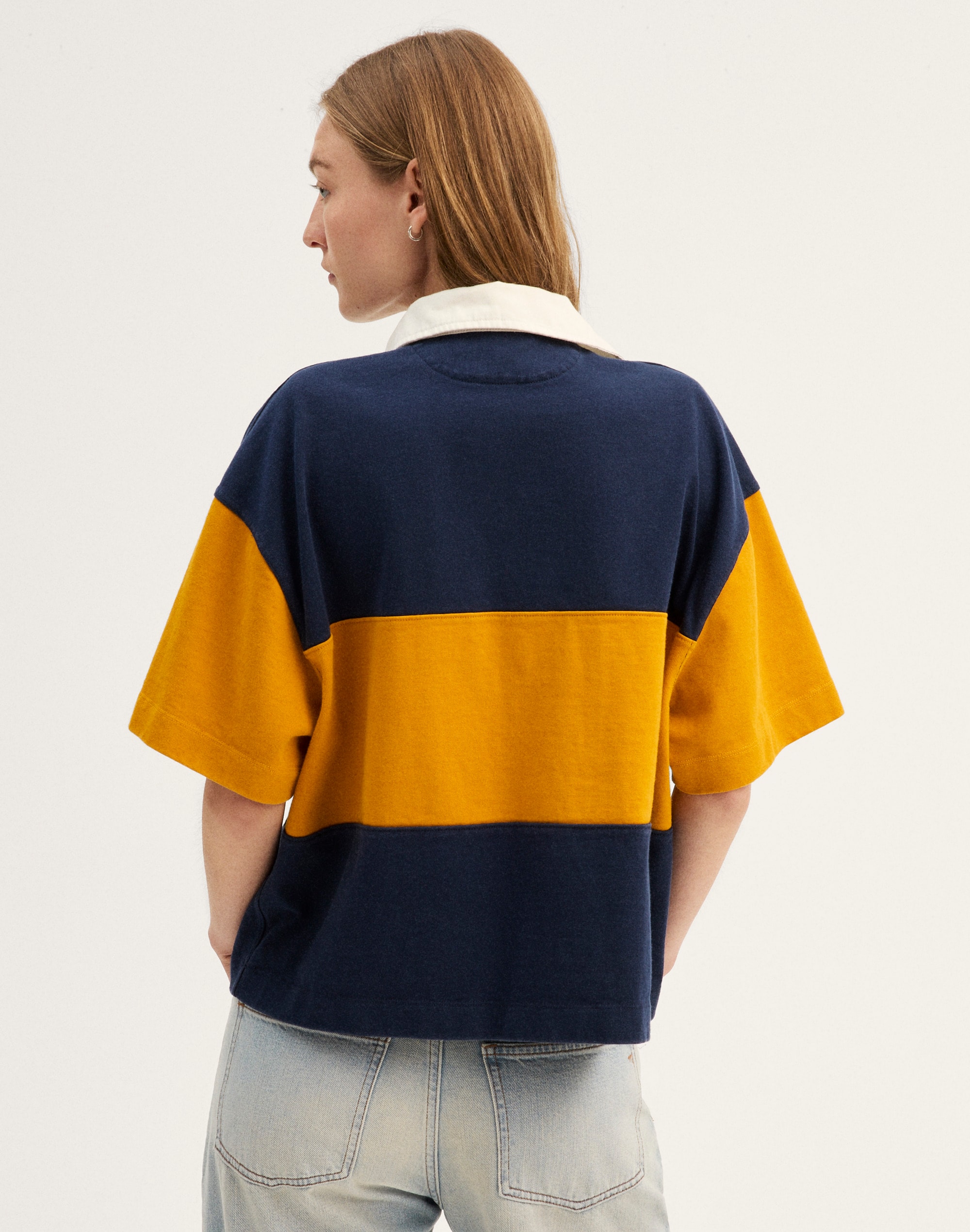 The Boxy Rugby Polo in Club Cotton